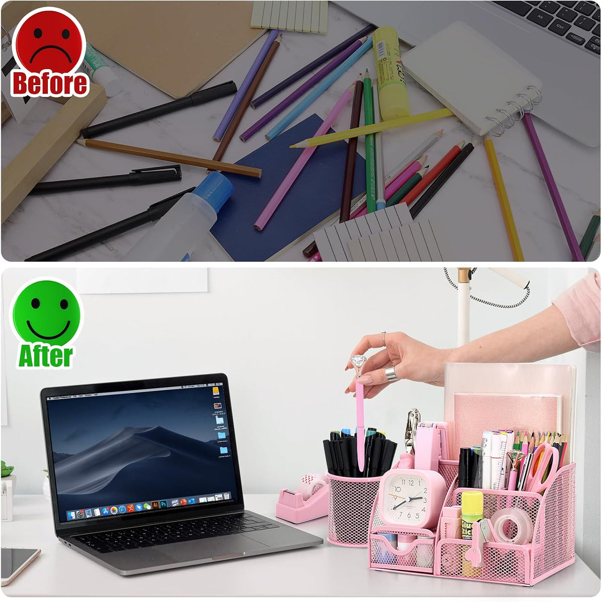 13-in-1 Office Desk Organizer Set for Back to School Supplies Accessories