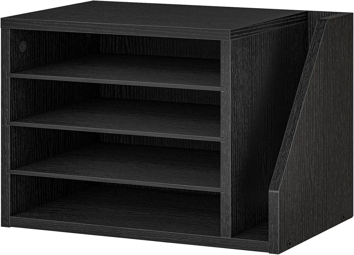 HOOBRO Mail Sorter, Literature Organizer with Adjustable Shelves, Paper Organ...