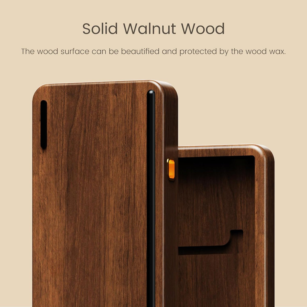 Akko Mechanical Gaming Keyboard with Walnut Wooden Case, MU01 Mountain Seclus...