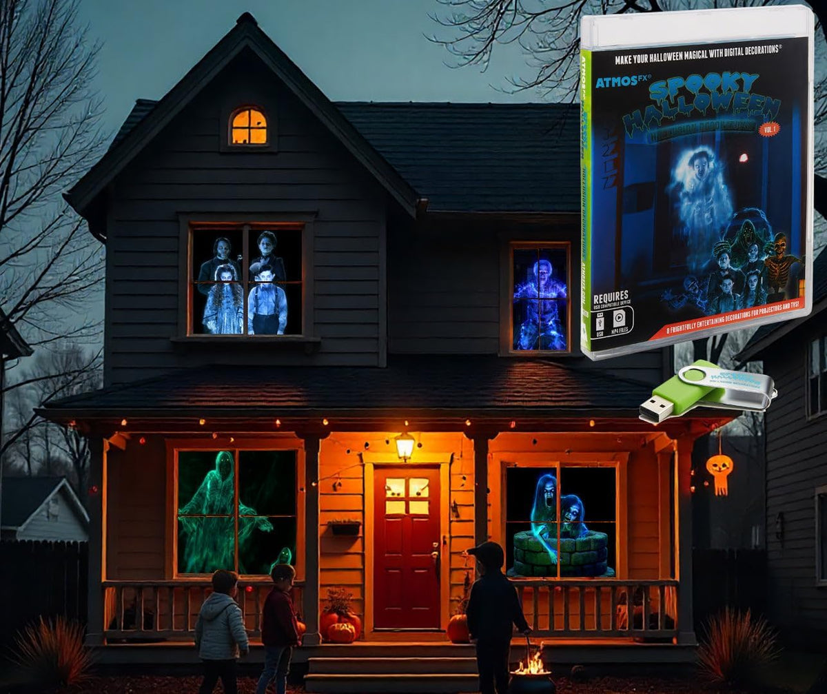 AtmosFX® Spooky Halloween Hollusion Vol 1 Digital Decoration on USB Includes ...