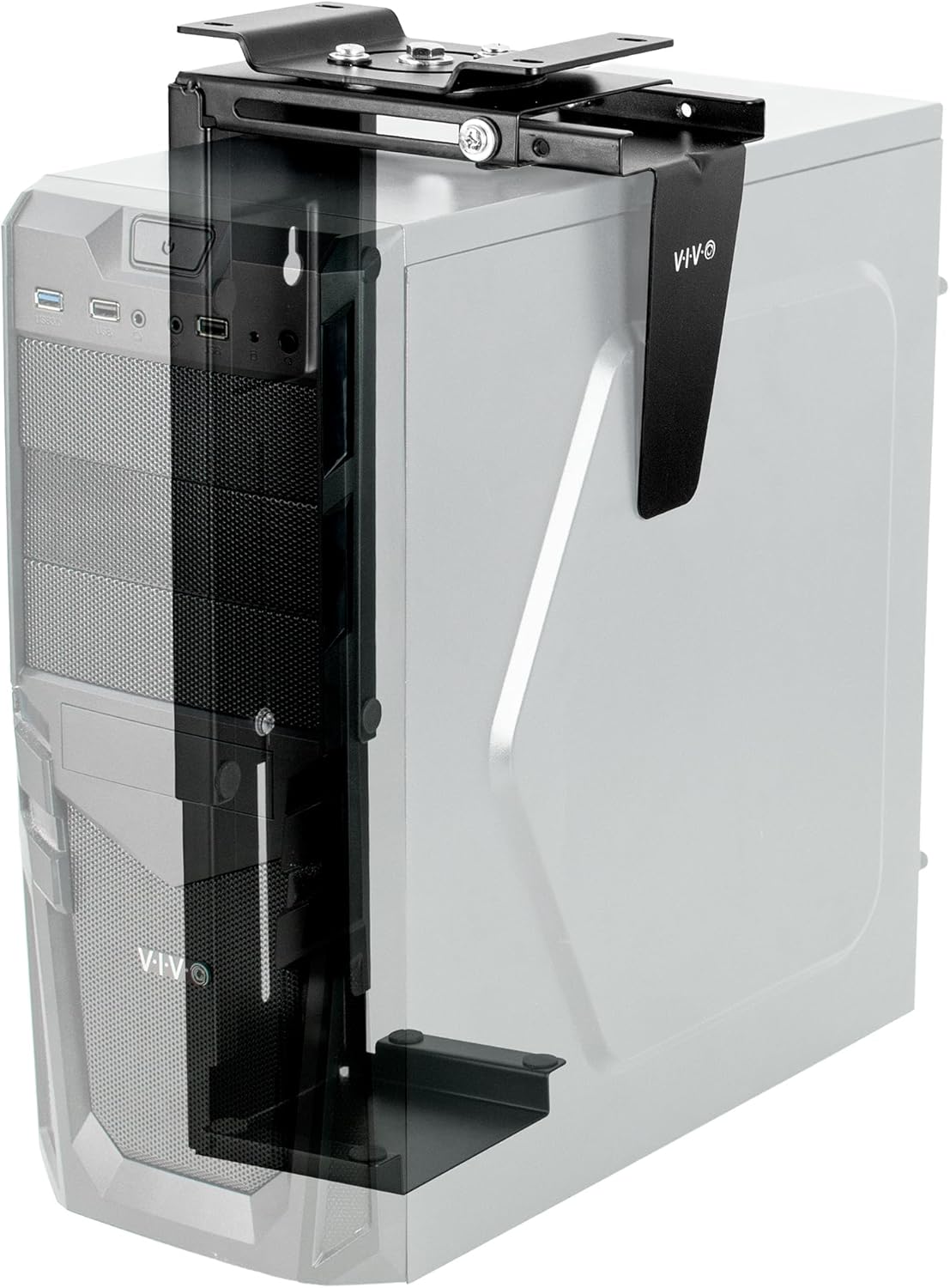 VIVO Under Desk and Wall Office PC Mount w/Swivel
