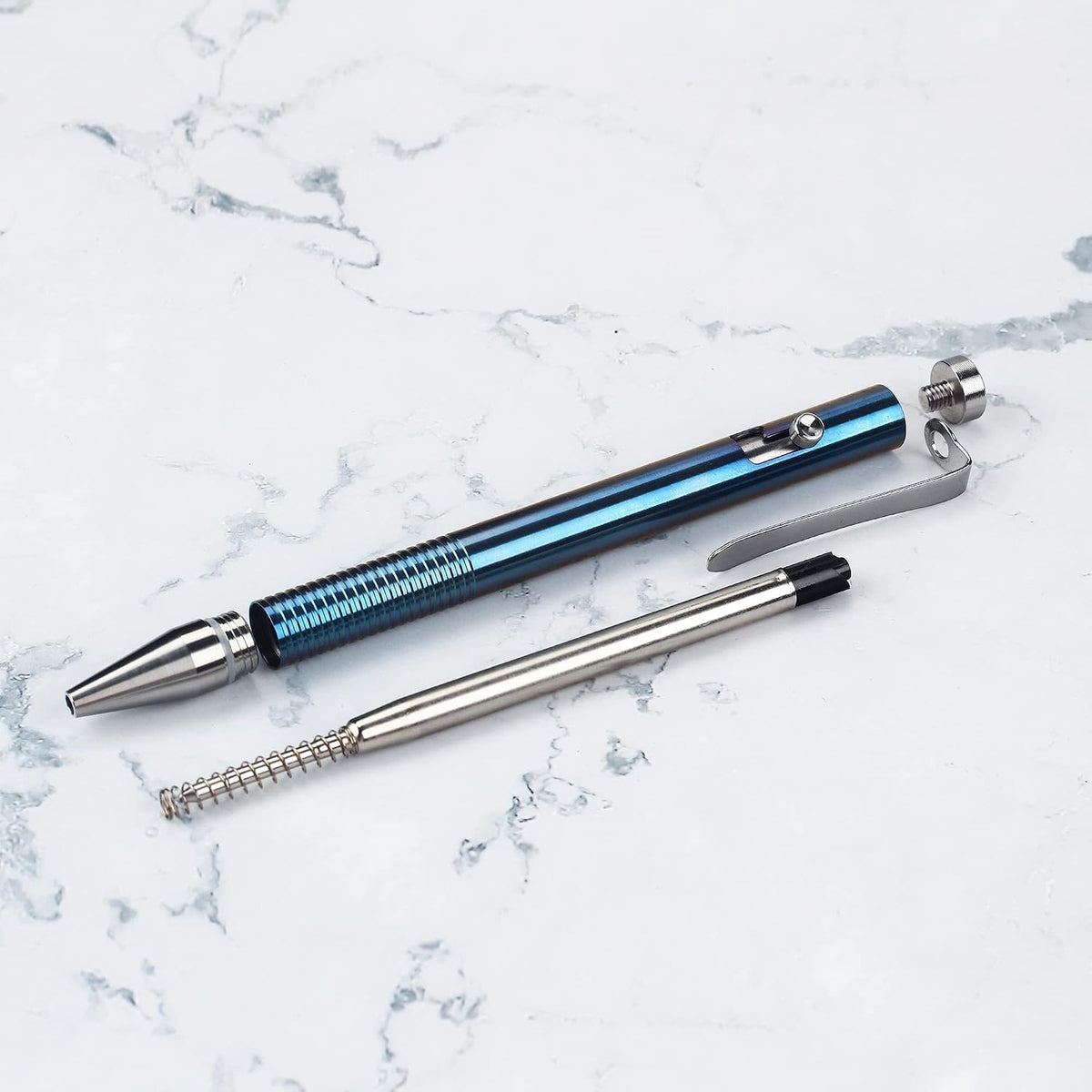 SMOOTHERPRO Titanium Bolt Action Pen Compatible with Parker Refill