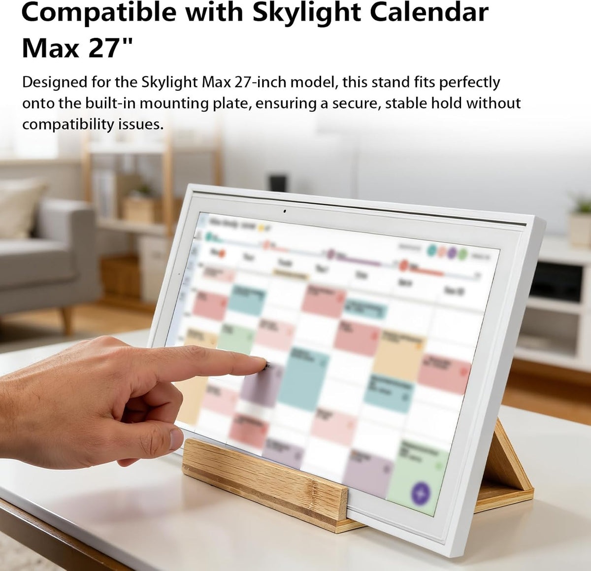 Digital Calendar Stand Compatible with Skylight Calendar 15Inch/Max 27 Inch