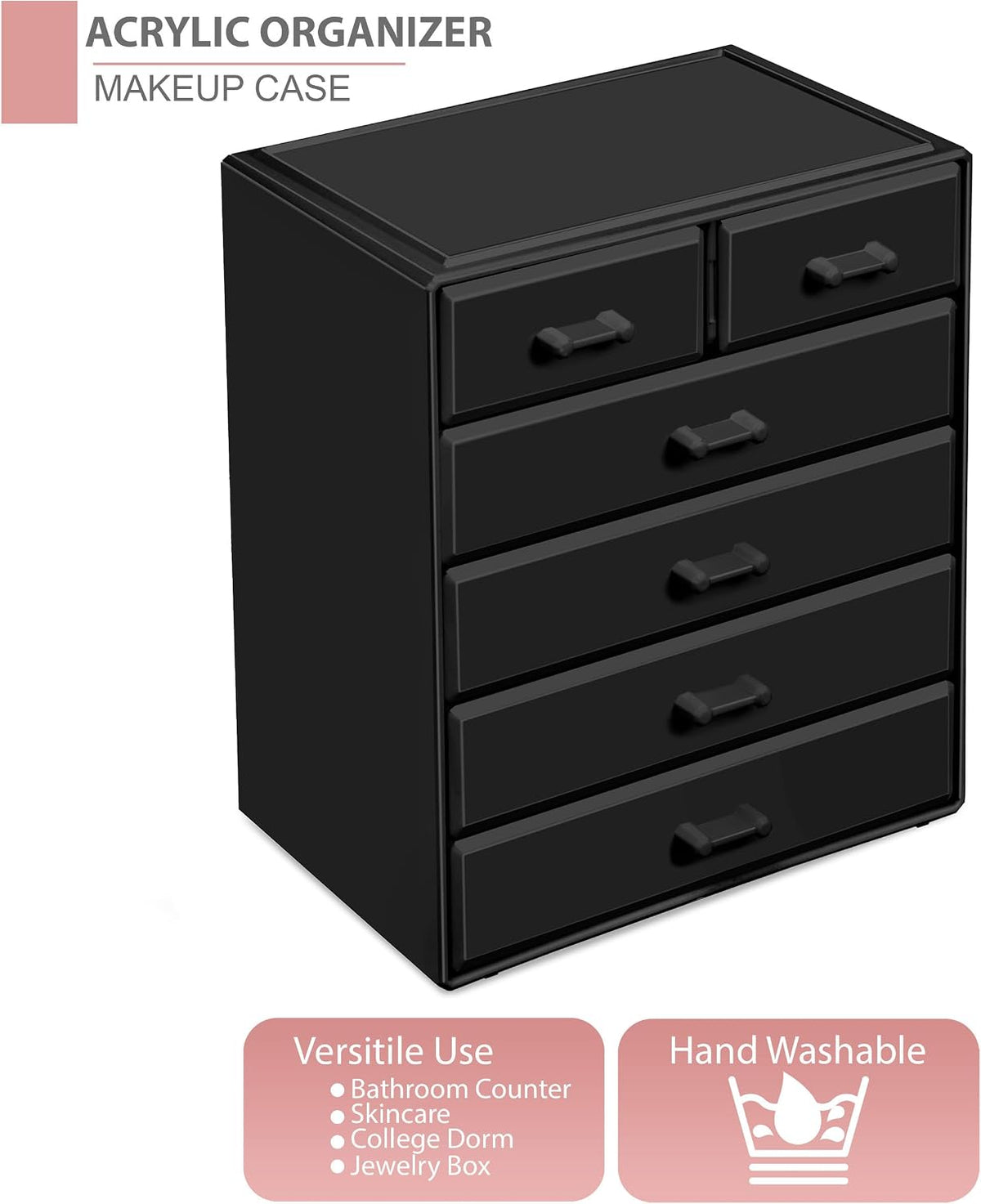 Sorbus Acrylic Makeup Organizer - Organization and Storage Case for Cosmetics...