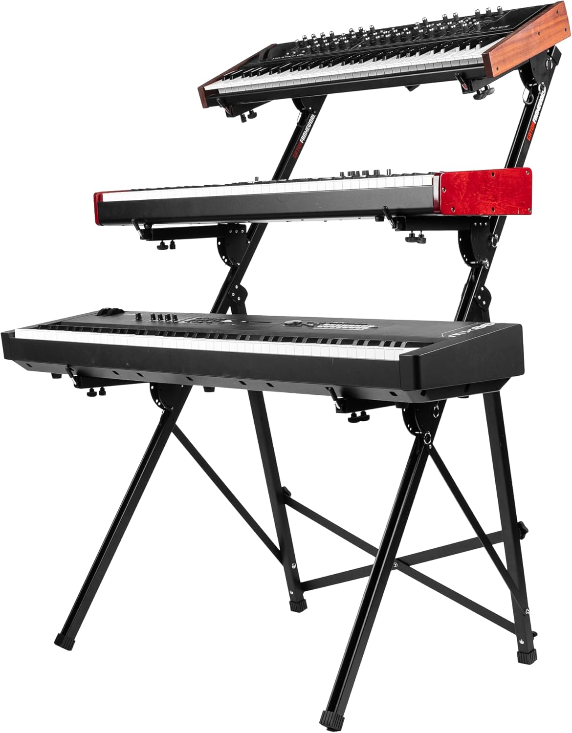 Gator Frameworks 3-Tier A-Frame Keyboard Stand (GFW-KEY3TIER-A)