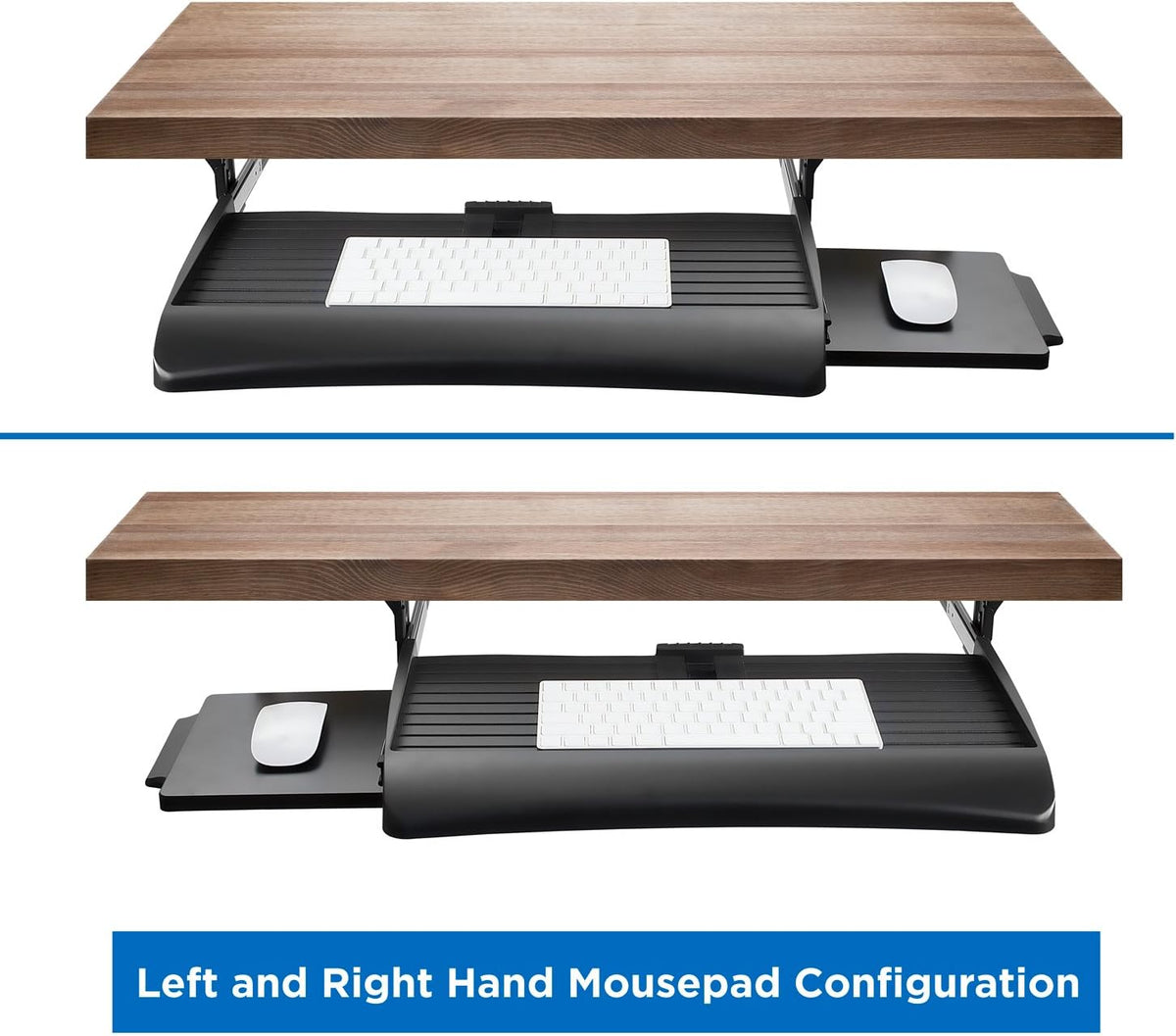 Mount-It! Under Desk Keyboard Drawer with Wrist Rest, Ball-Bearing Slide