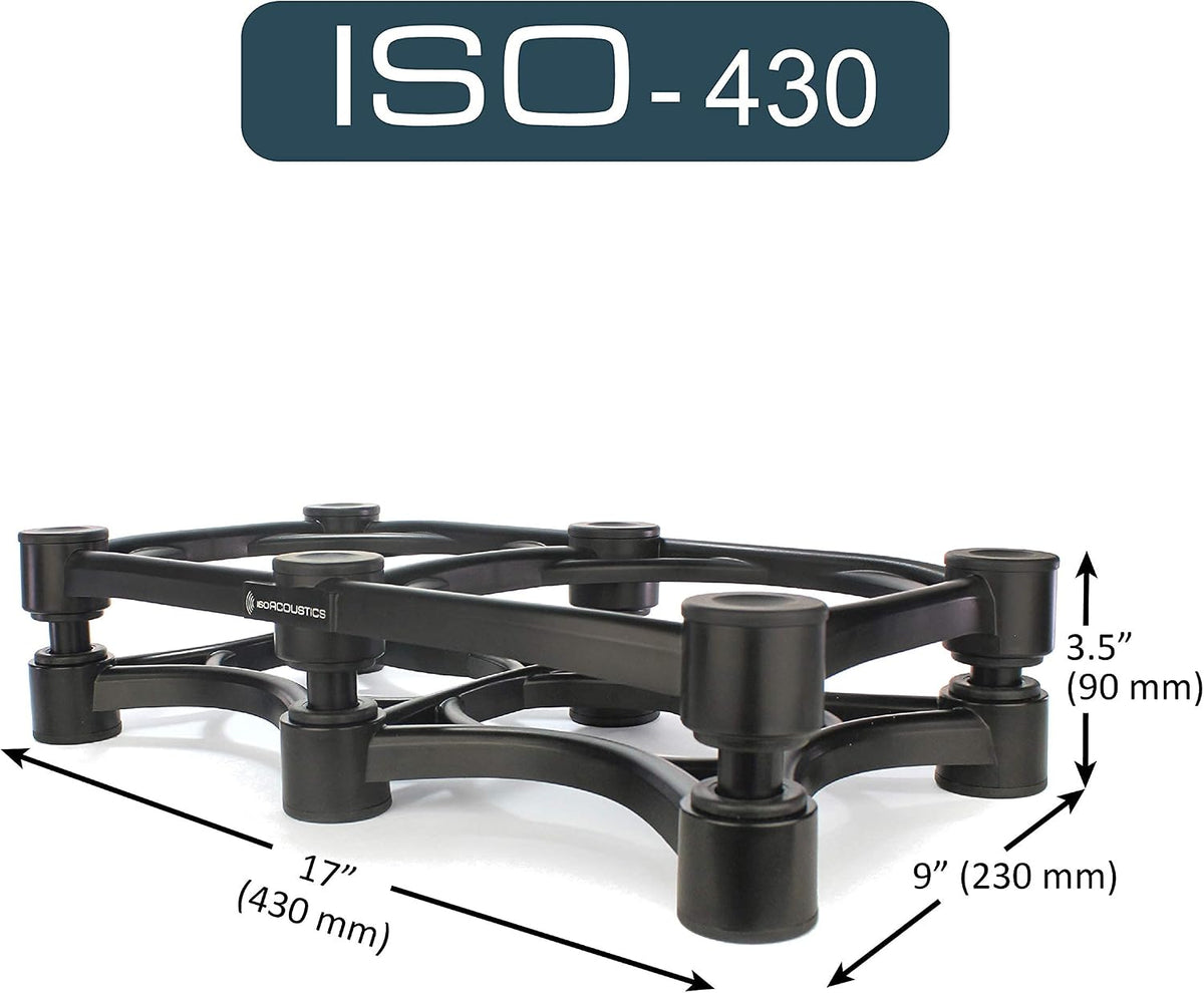 IsoAcoustics Iso-Stand Series Speaker Isolation Stands with Tilt Adjustment: ...