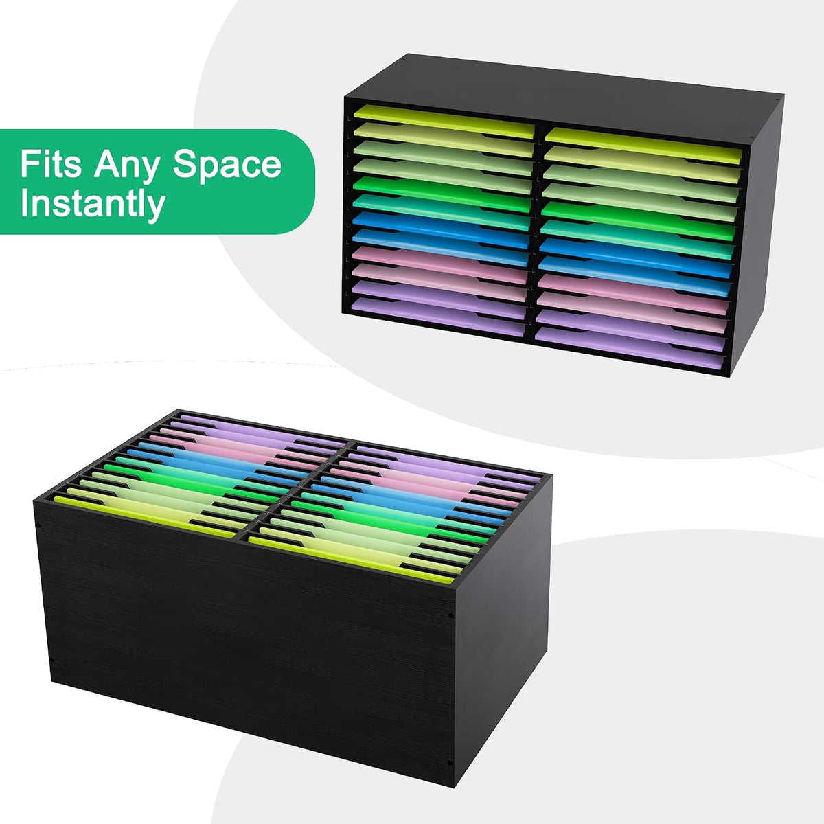 EasyPAG Scrapbook Paper Storage Organizer for Craft Room, 12x12 Paper Storage...