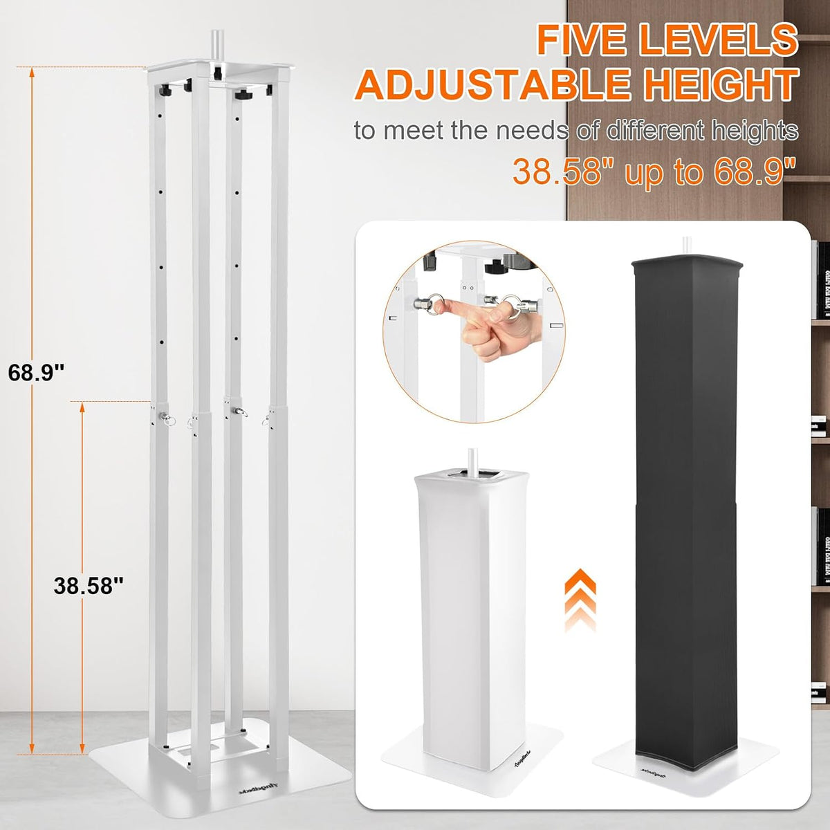 Adjustable Moving Head Light Totem Stands. Totem Light Stand, Adjustable 38.5...