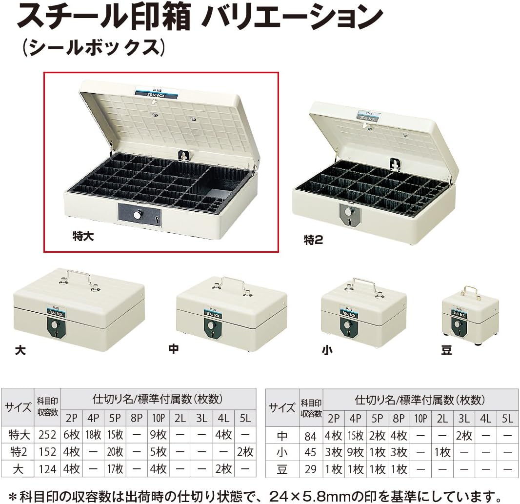 Plus SB-001 37-160 Steel Stamp Box, Elgray, Extra Large, 252 Subject Markings...
