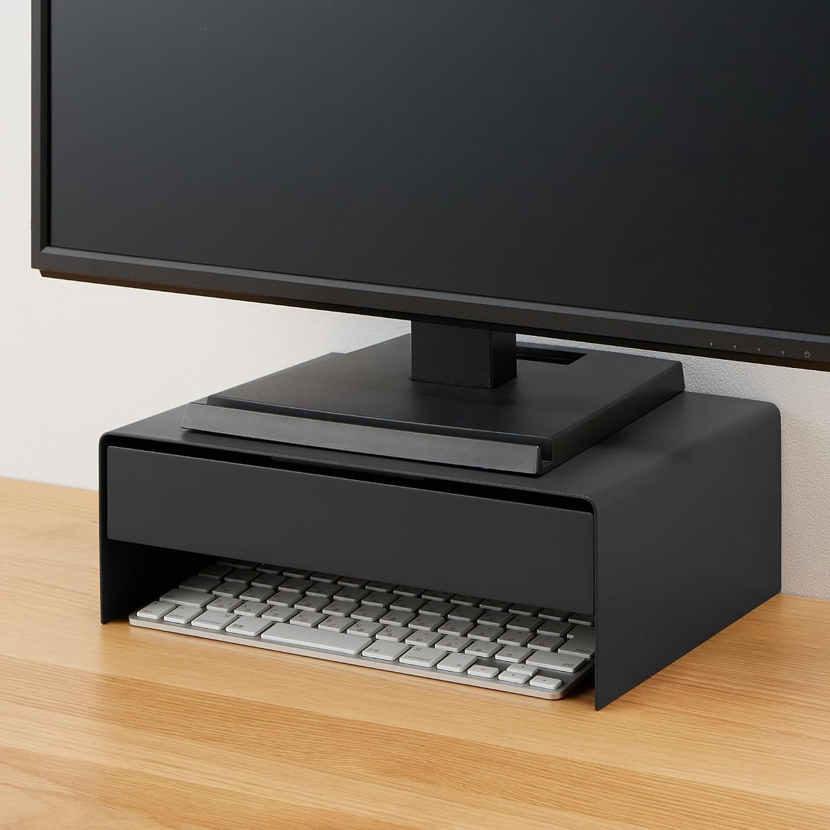 Steel Monitor Stand with Drawer