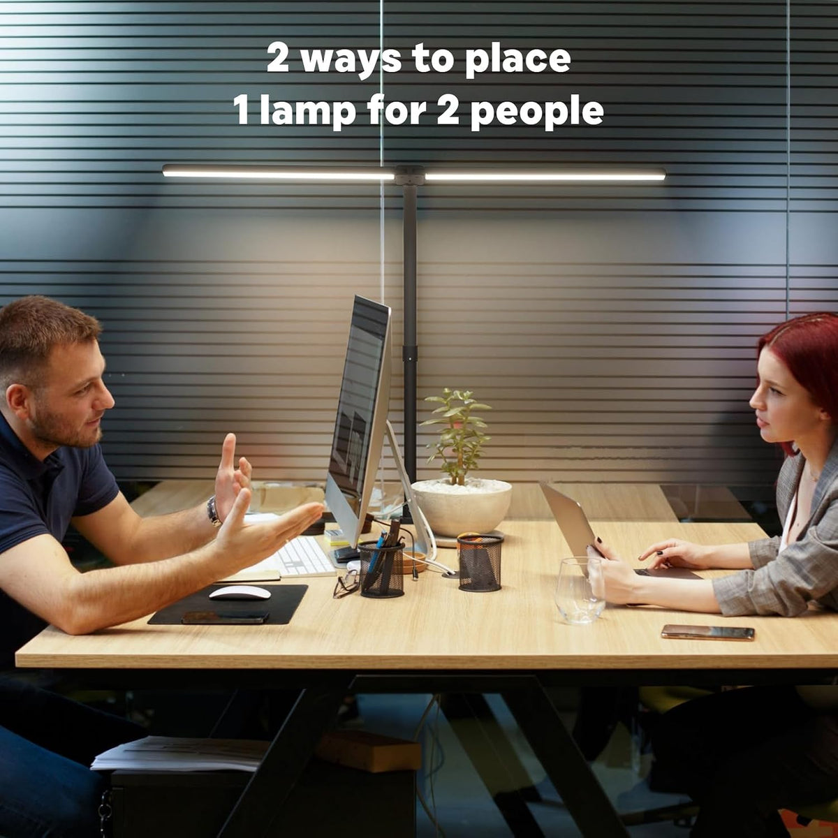 LED Desk Lamp for Home Office, 24W Computer Desk Light with Remote Control, B...