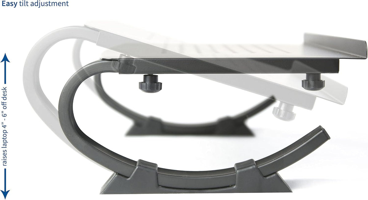 VIVO Black Fully Adjustable Curved Laptop, Notebook and Monitor Riser Stand S...