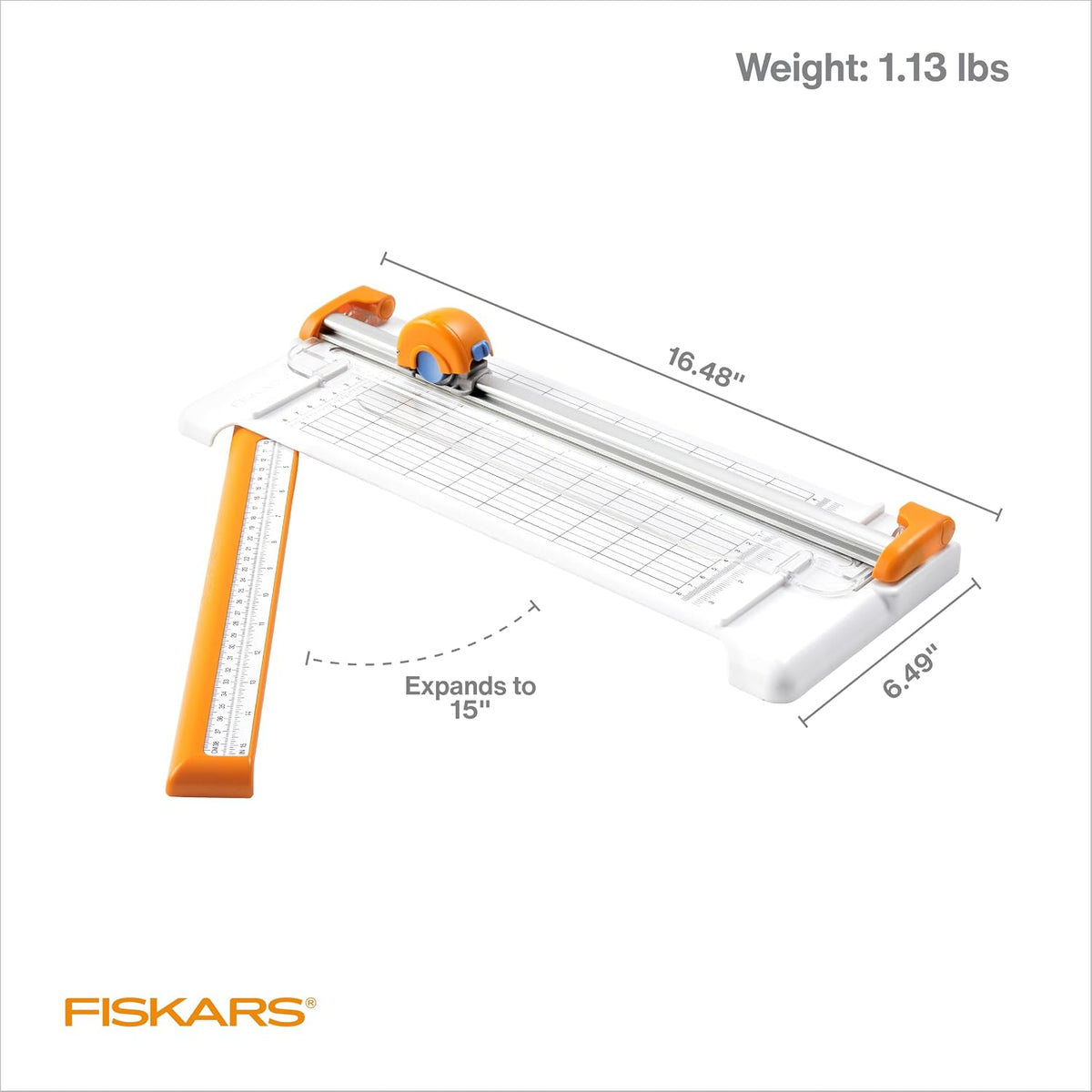 Fiskars Rotary Paper Cutter, Compact & Portable, 12" Cut Length
