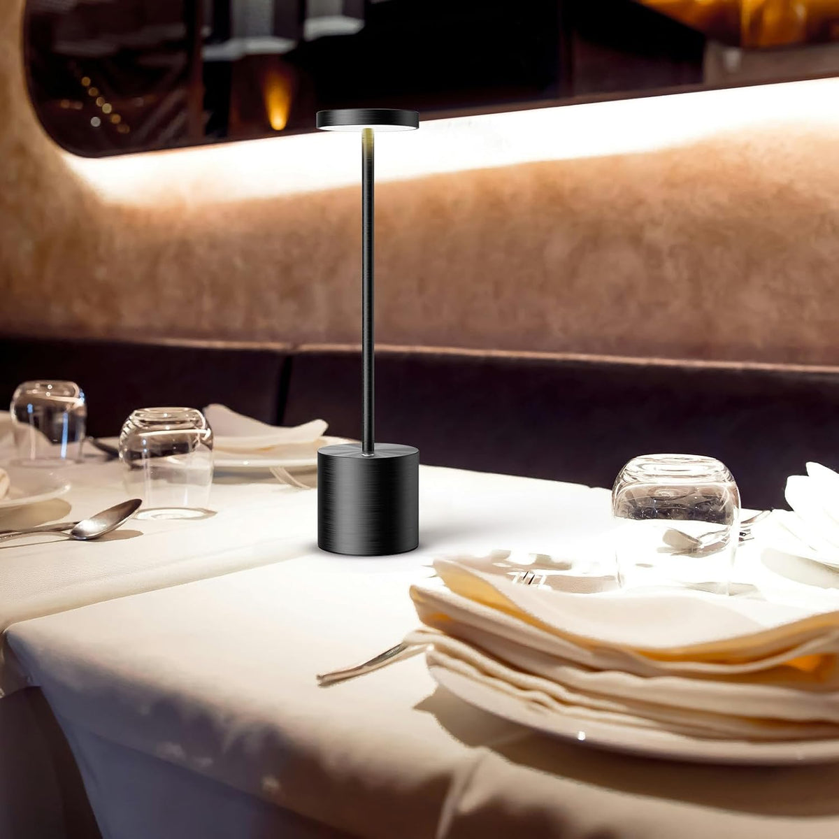 LED Cordless Table Lamp Rechargeable,Battery Powered Outdoor Lights