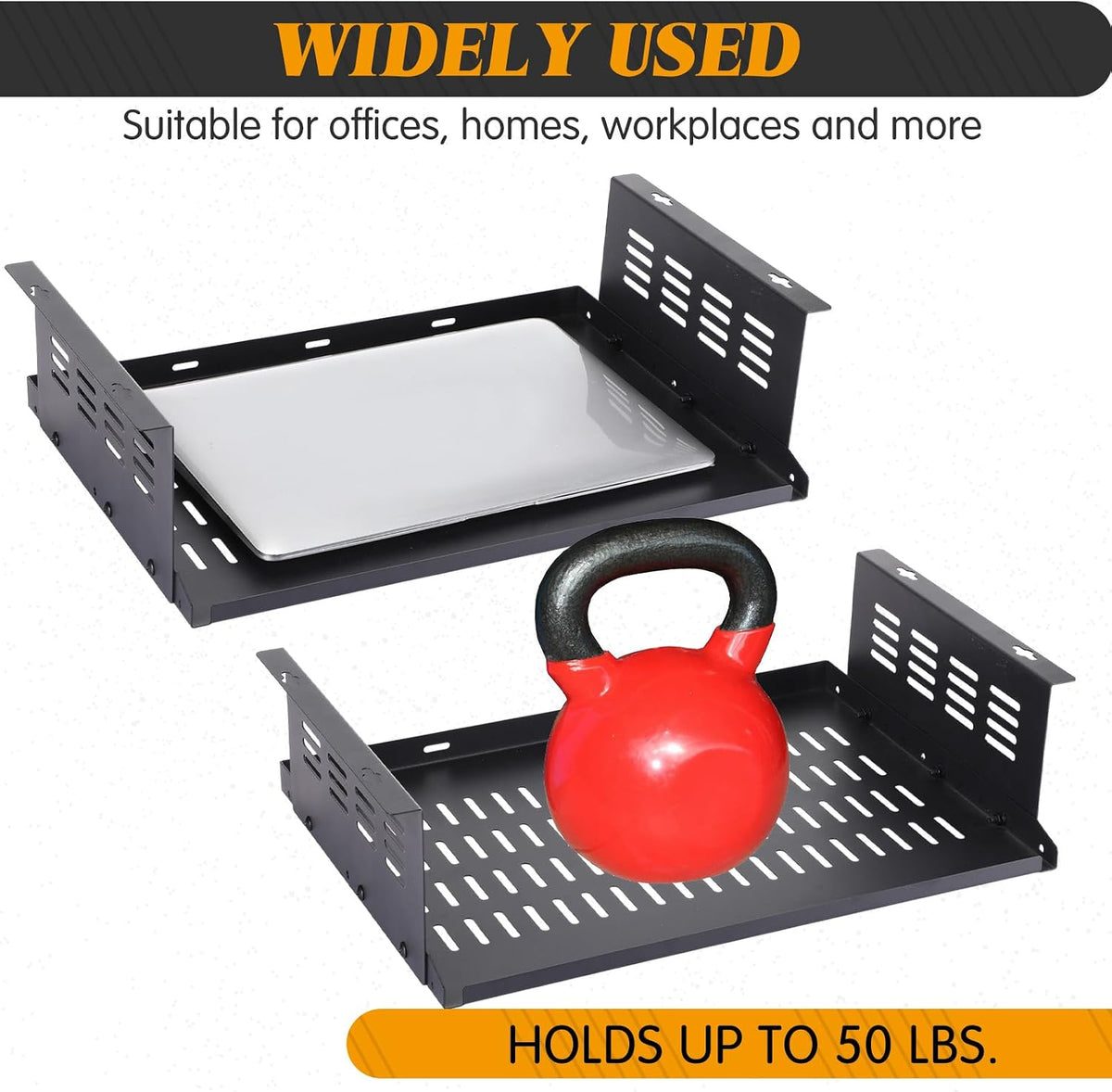 Under Desk Computer Mount for Small Form Factor SFF Computers and Pcs, Using ...