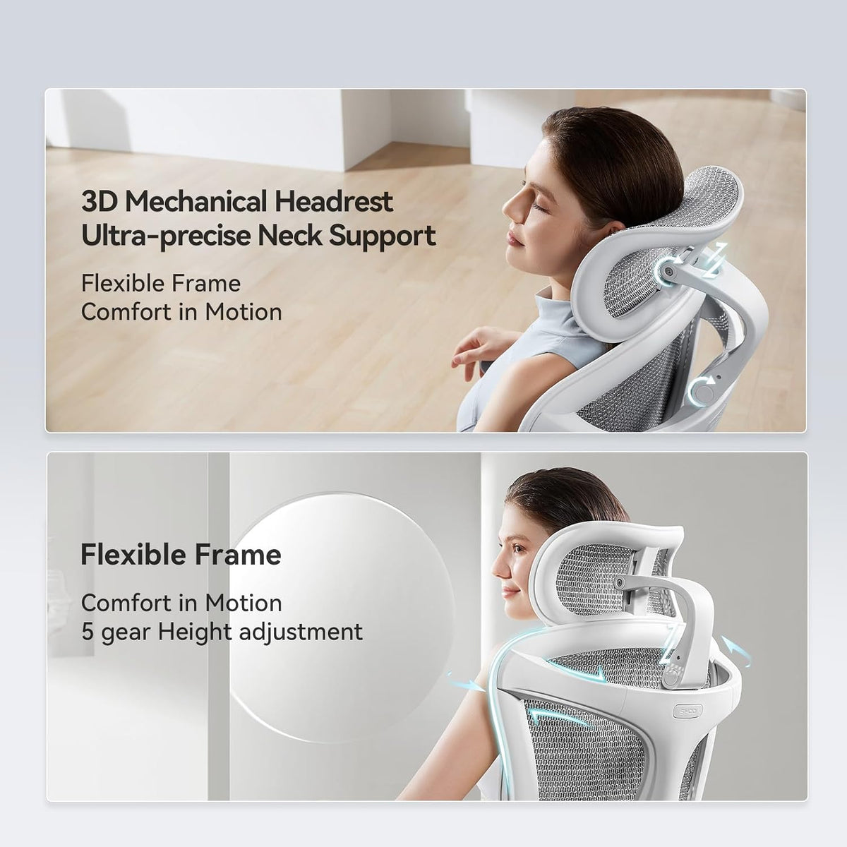 SIHOO Doro C300 Pro Ergonomic Office Chair with Footrest, Soft 6D Armrests