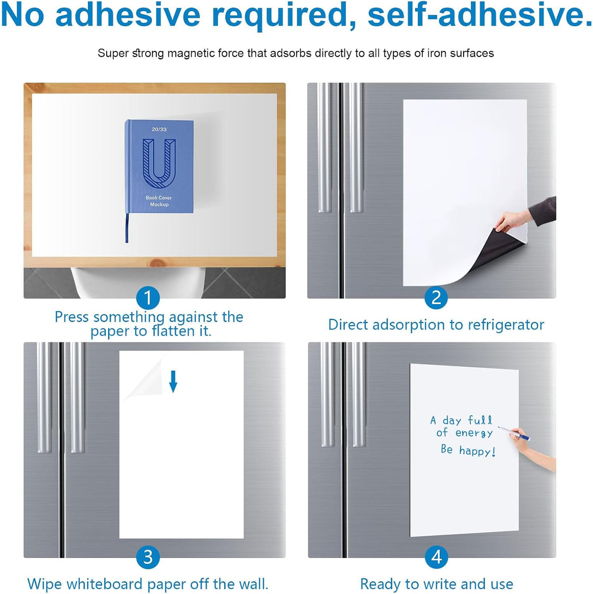 Large Magnetic Fridge Whiteboard: Where Family Plans Come Together