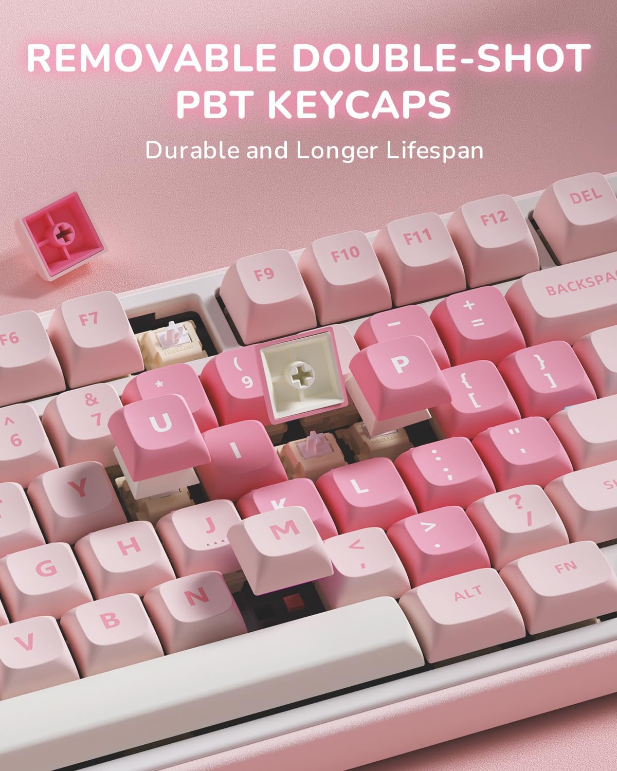 RK ROYAL KLUDGE R75 Mechanical Keyboard Wired with Volume Knob, 75% Keyboard ...