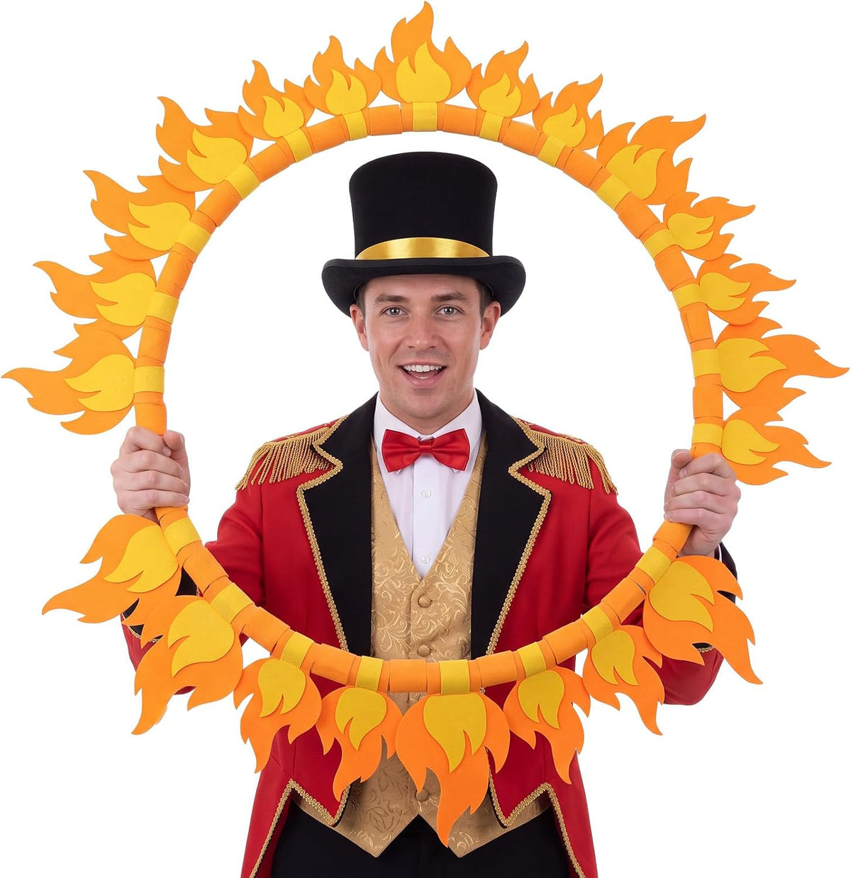 Yalikop 27 in Fun Halloween Circus Fire Ring Hoop Costume Prop