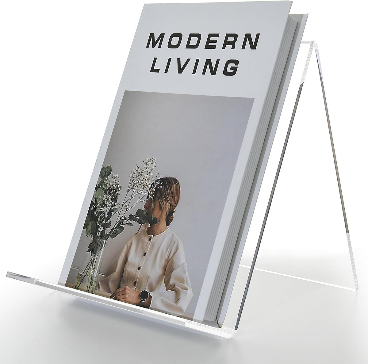 Acrylic Book Stand, Book Display Holder 8.5 x 11, Clear Acrylic Display Easel...