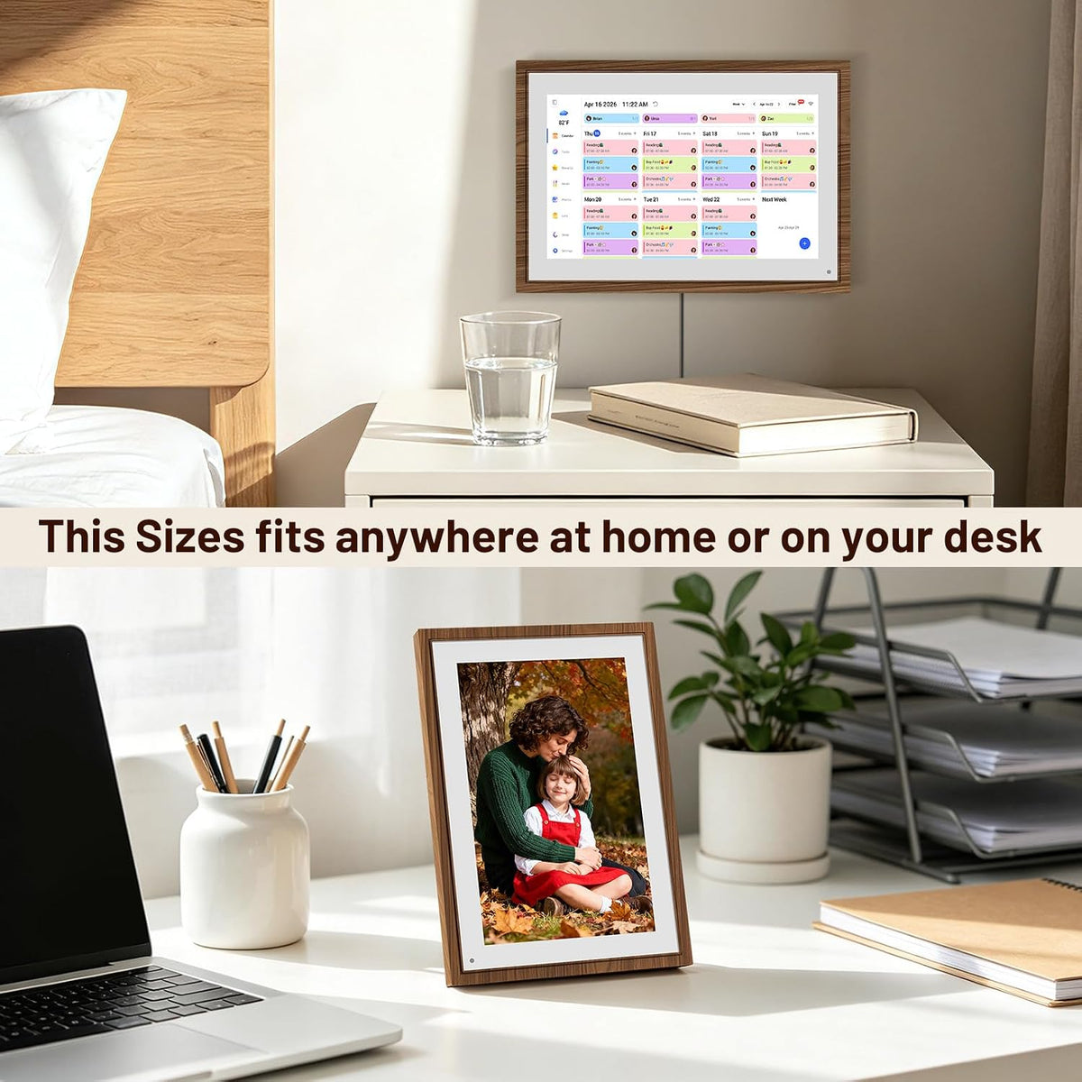 10.1" Digital Calendar Wall Touch Screen, No-Subscription, Smart Calendar