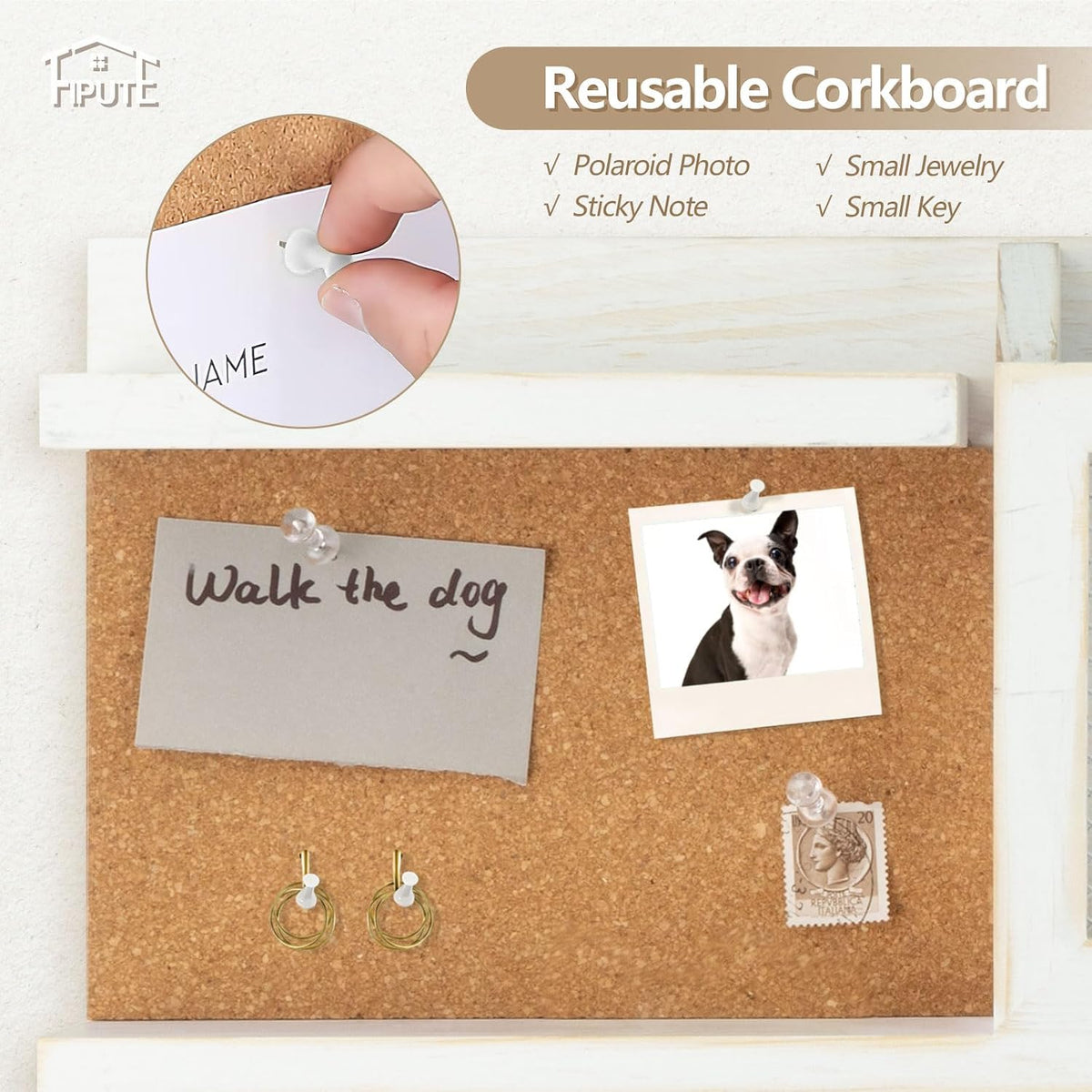 Key Holder for Wall with Mail Organizer,Farmhouse Mail and Key Holder for Wal...