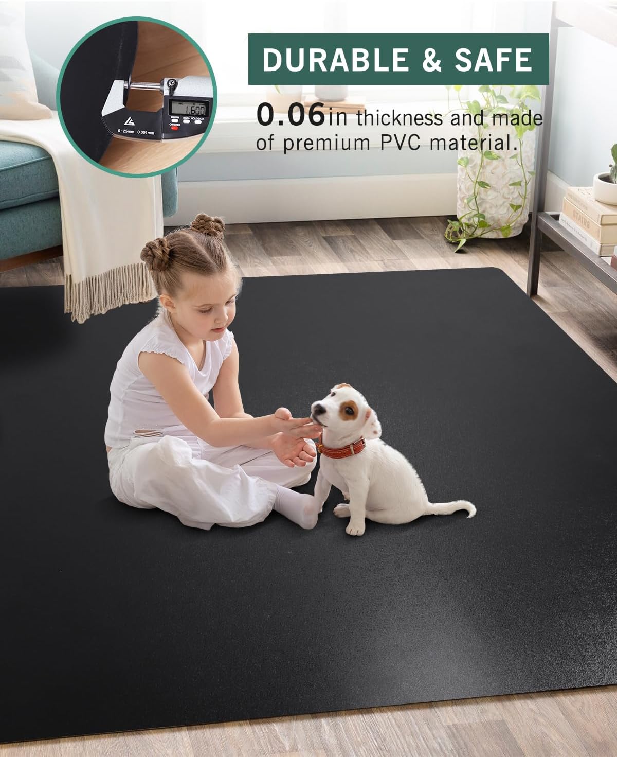 Office Chair Mat for Hard Floors, 48"x60" Waterproof Computer Chair...