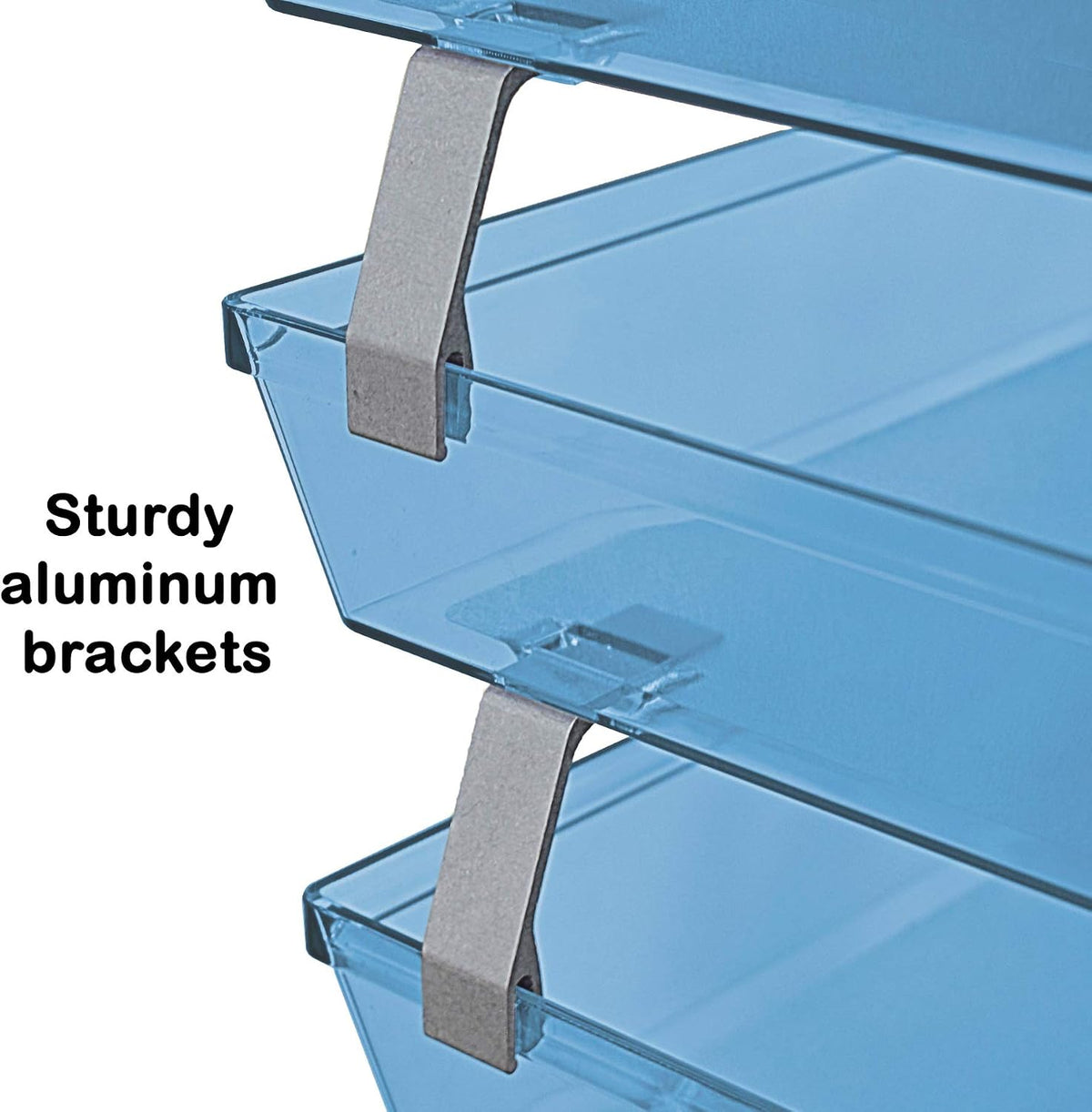 Acrimet Facility 4 Tier Letter Tray Side Load Plastic Desktop File Organizer ...