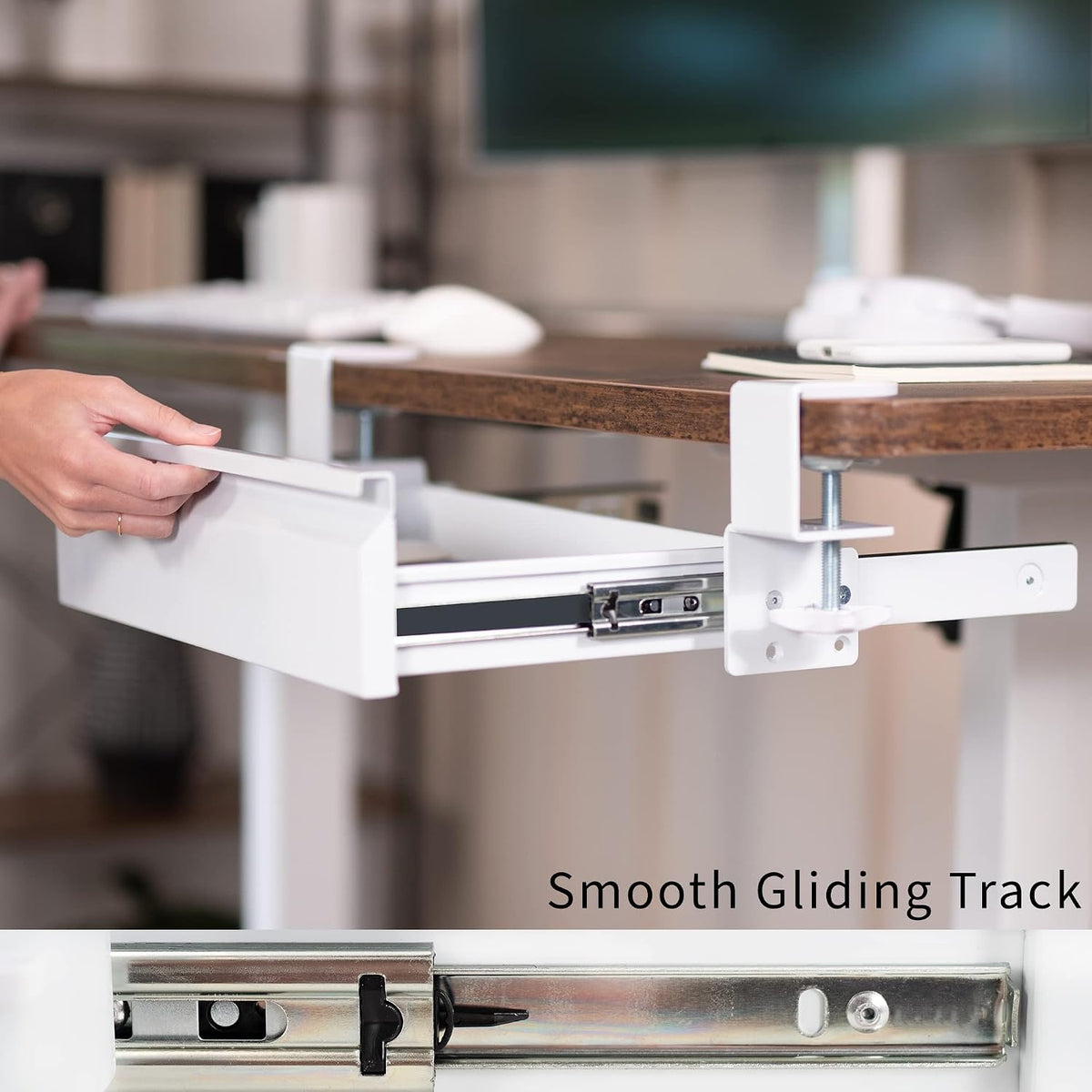 VIVO 16 inch Clamp-On Sliding Pull-out Drawer without Shell for Office Desk, ...
