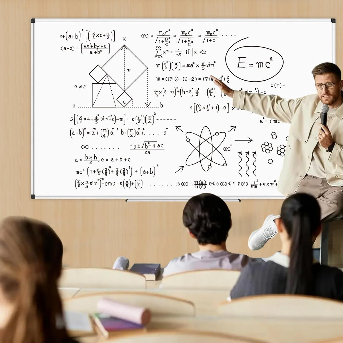 XBoard Magnetic Dry Erase Board 96 x 48 Inches Wall-Mounted