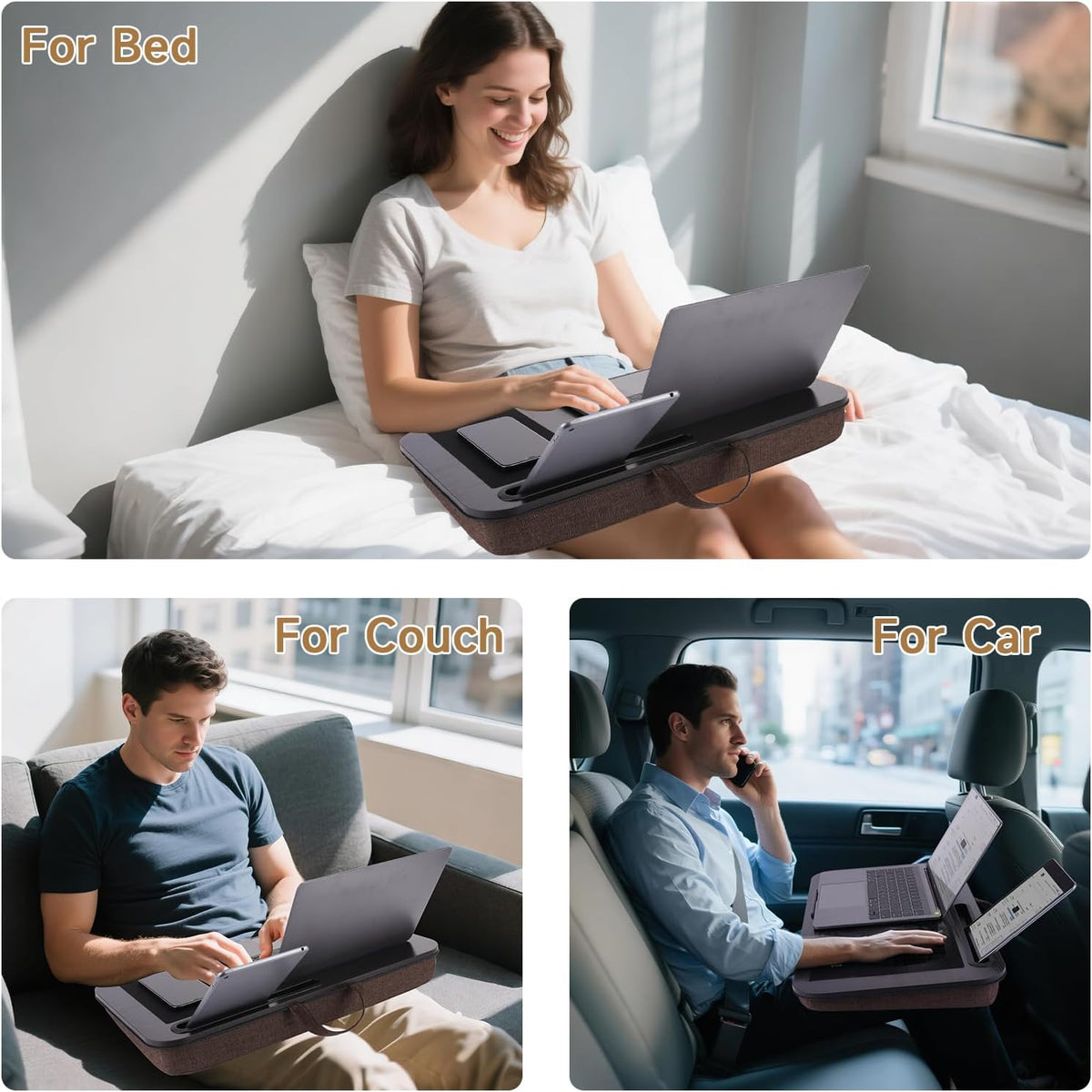 ASIEIT New Laptop Lap Desks for Adults, Fits Up to 17.3" Laptops, Portab...