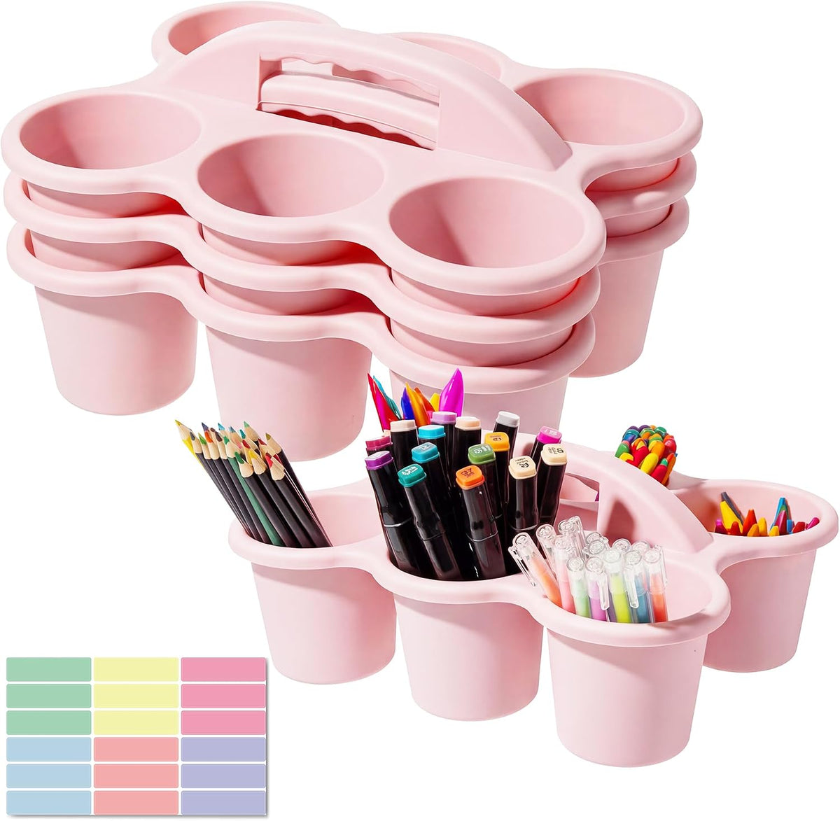 4 pack Classroom Caddy for School,Cup Caddy For Drink