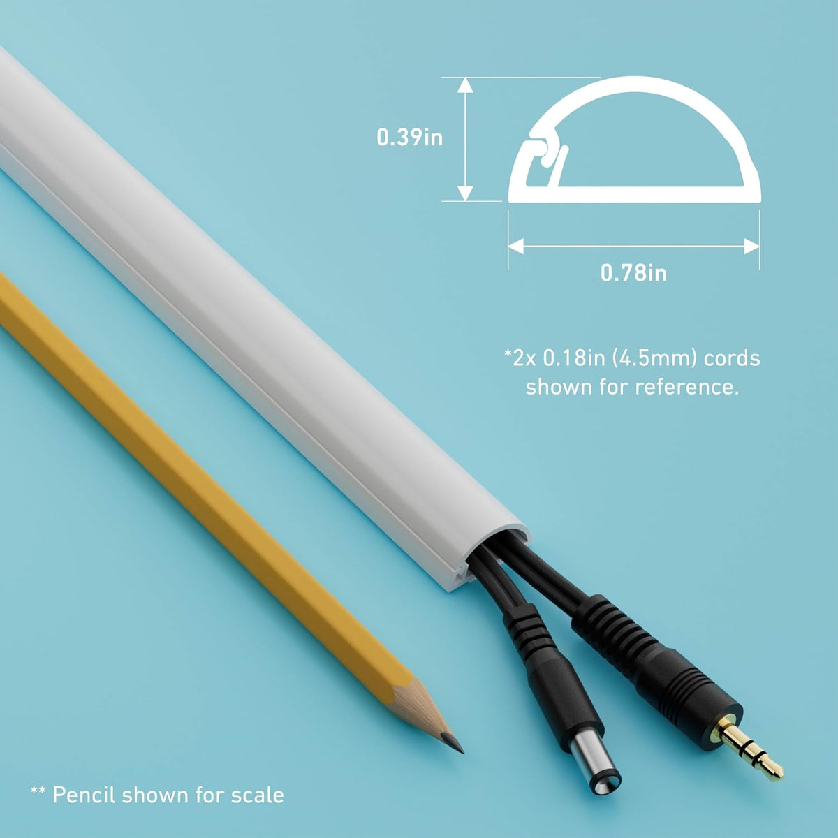 D-Line 13.12ft Cord Hider Kit, Patented Cable Cover, Hide Wires on Wall, Chan...