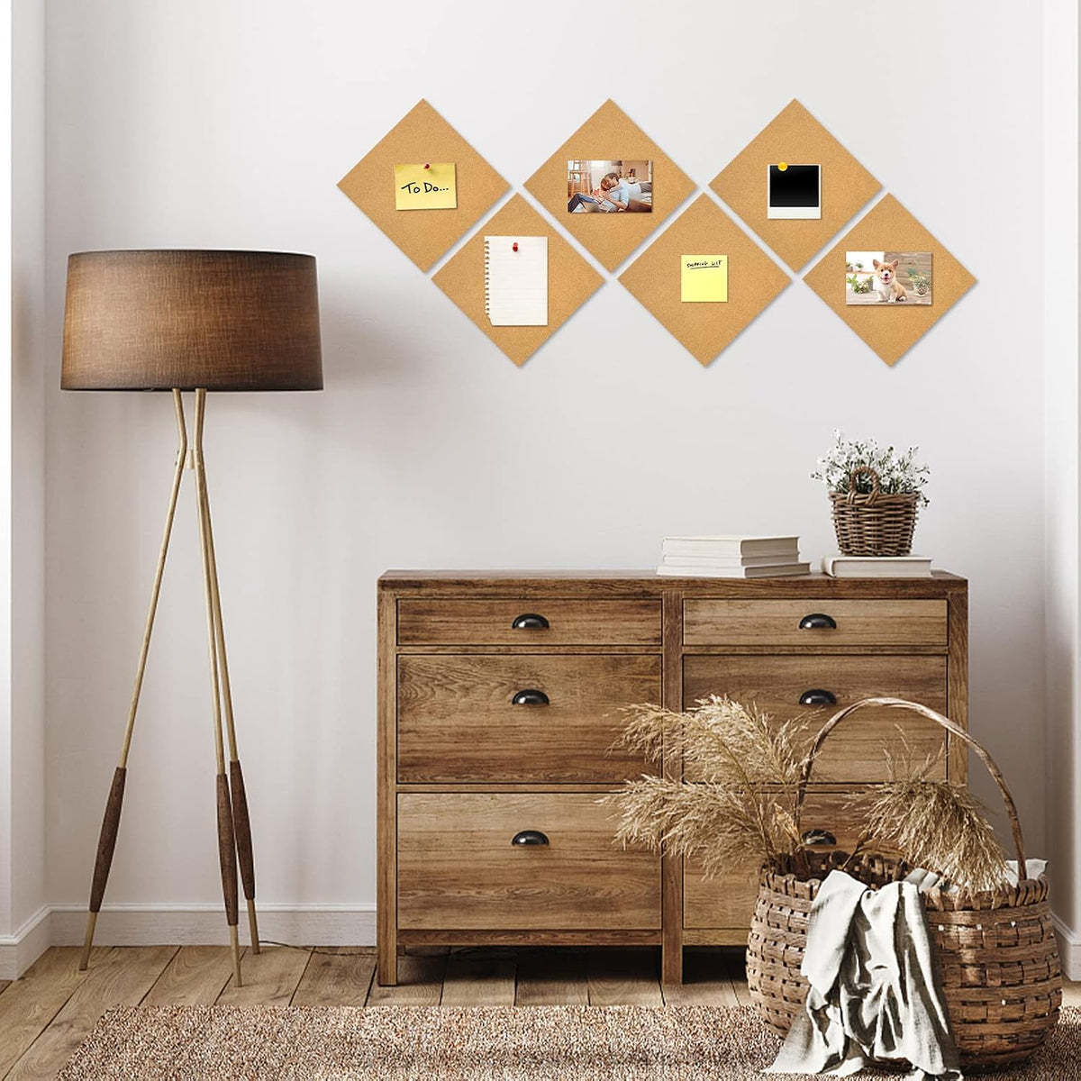 Cork Board Tiles 12"x12" - 1/2" Thick 10 Pack Cork Board Squar...