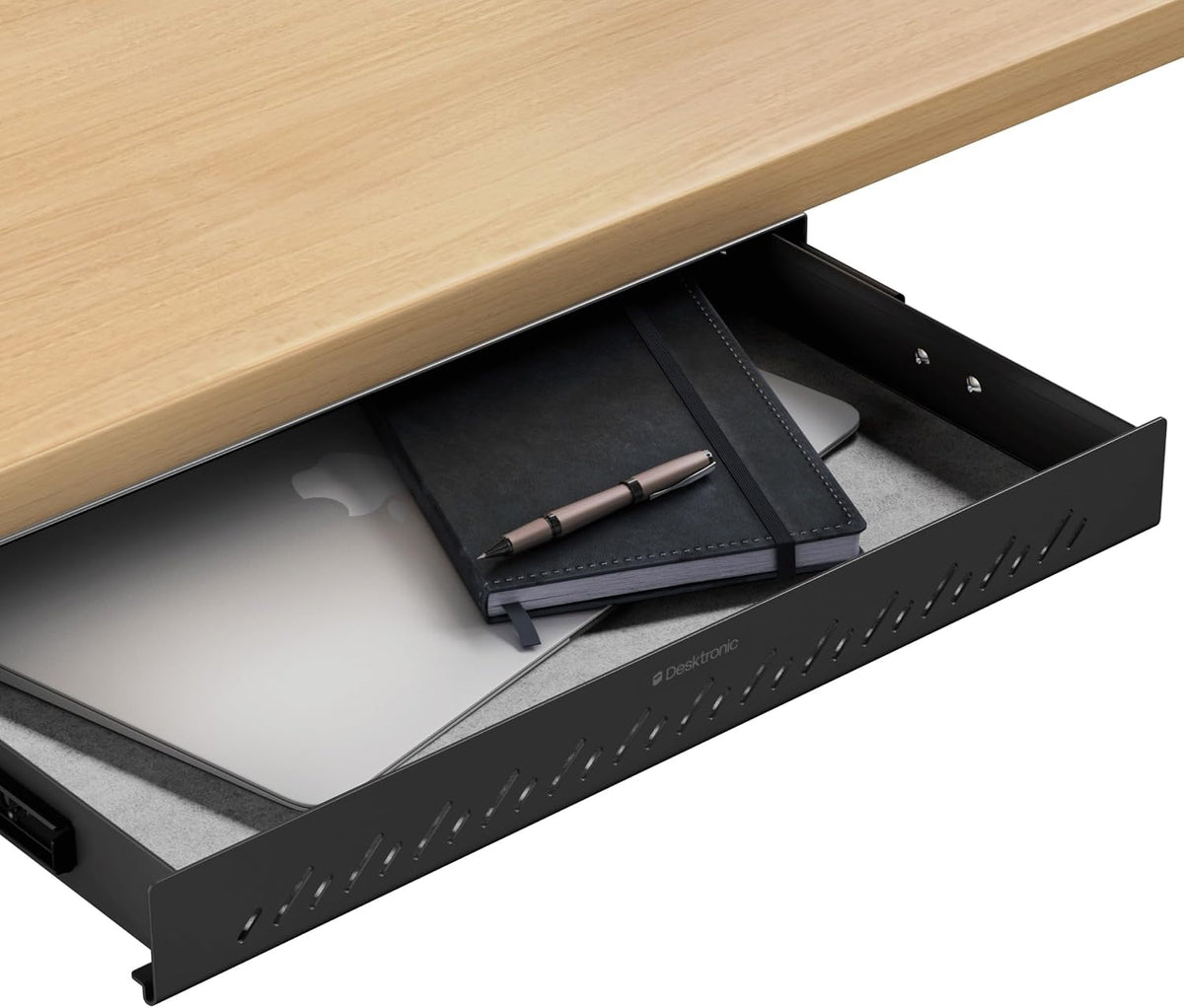 Desktronic Under Desk Drawer — Hidden Under-Desk Storage Organizer, Easy Inst...