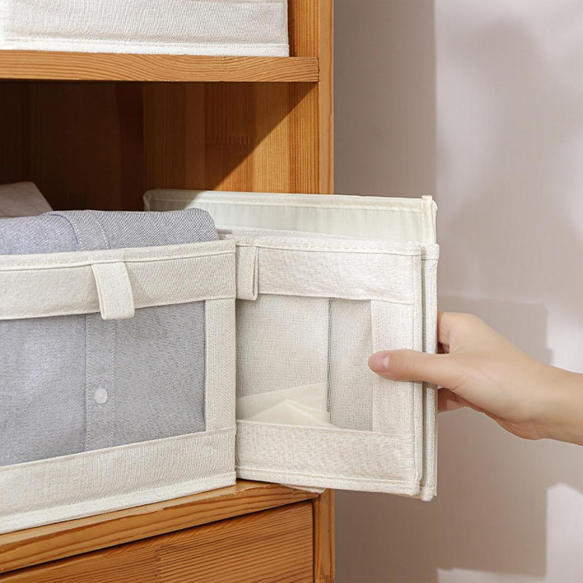 Linen Closet Organizers And Storage, 8 Pack Closet Storage Bins Linen Closet ...