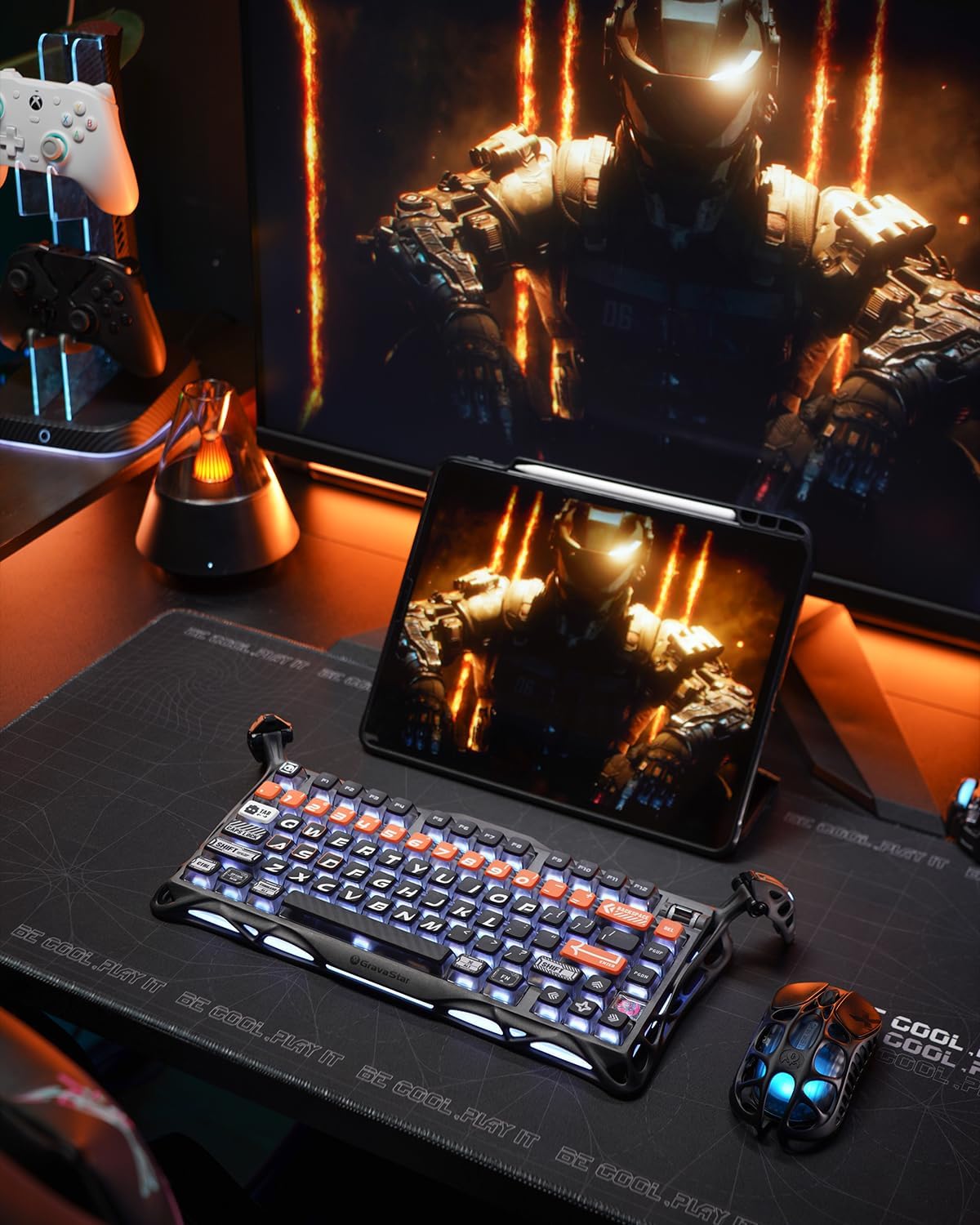 GravaStar Mercury K1 Pro 75% Wireless Mechanical Gaming Keyboard, Hot-Swap