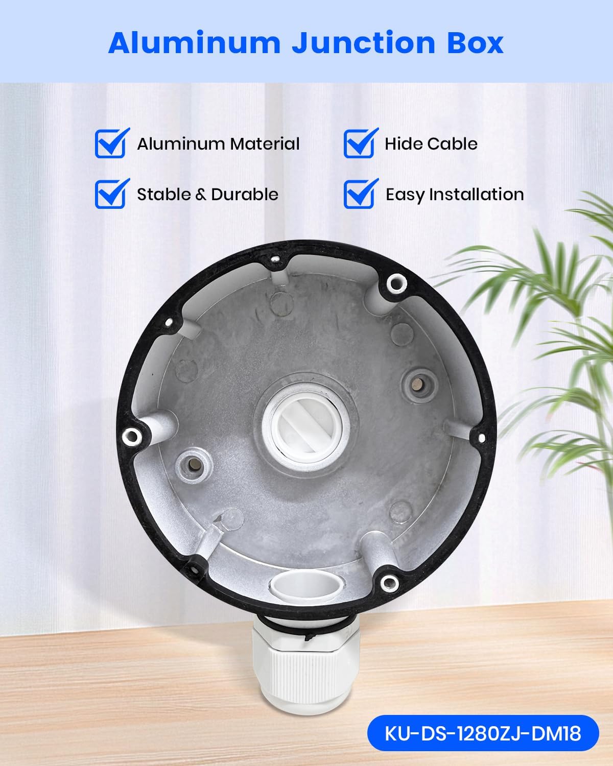 KU-DS-1280ZJ-DM18 Security Camera Junction Box fits HIK Dome IP Cameras