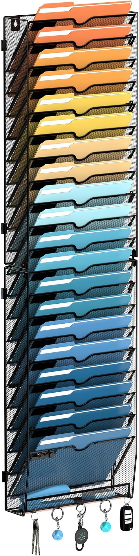 SUPEASY 21-Tier Wall File Holder Organizer