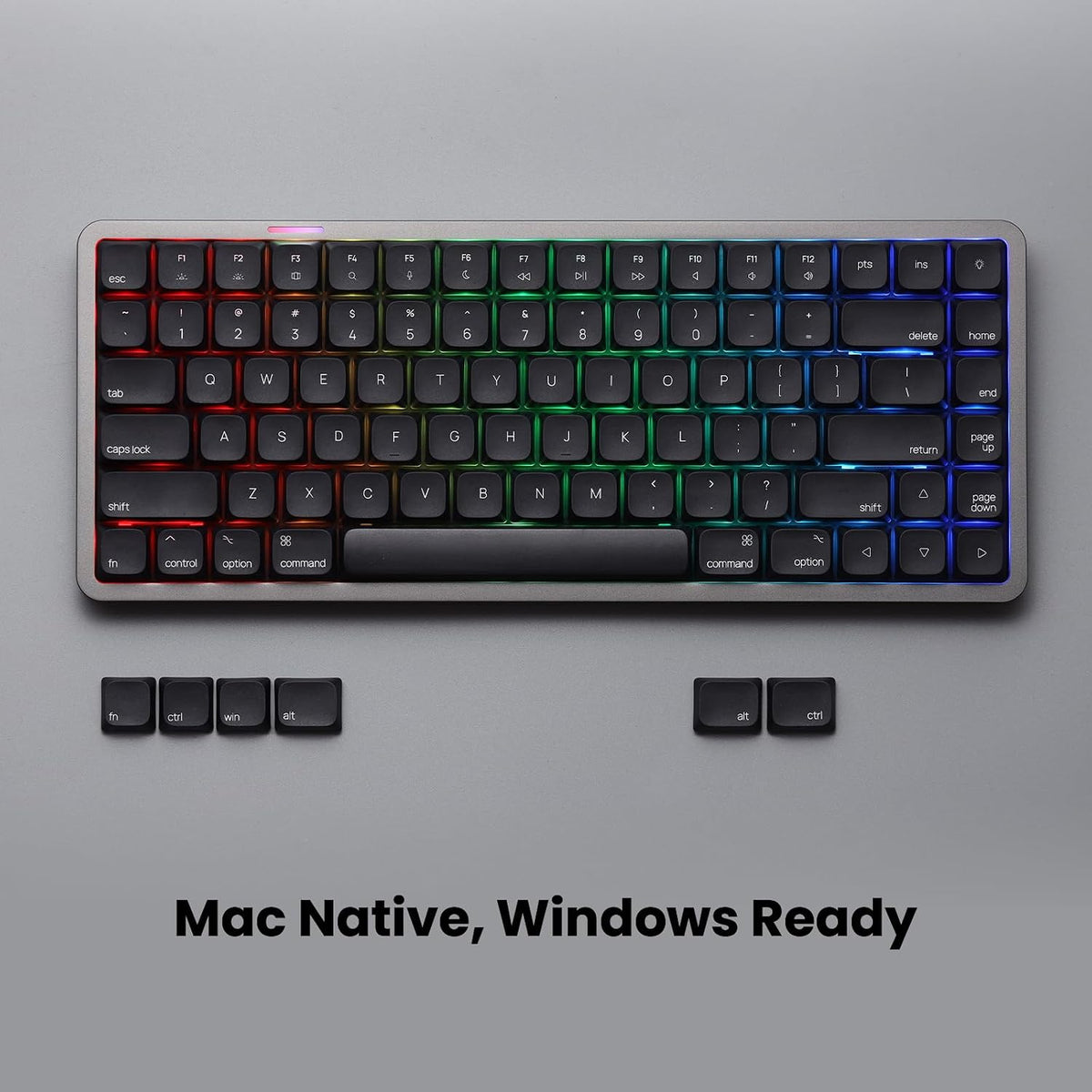 Akko Air 01 Low Profile Wireless Mechanical Keyboard RGB Backlit, Hot Swappab...