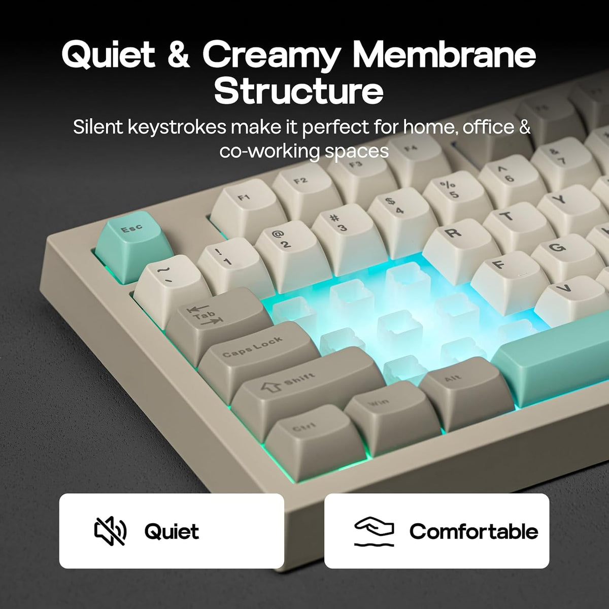 EPOMAKER Aula S102 PRO Membrane Gaming Keyboard w/TFT Screen & Volume Knob