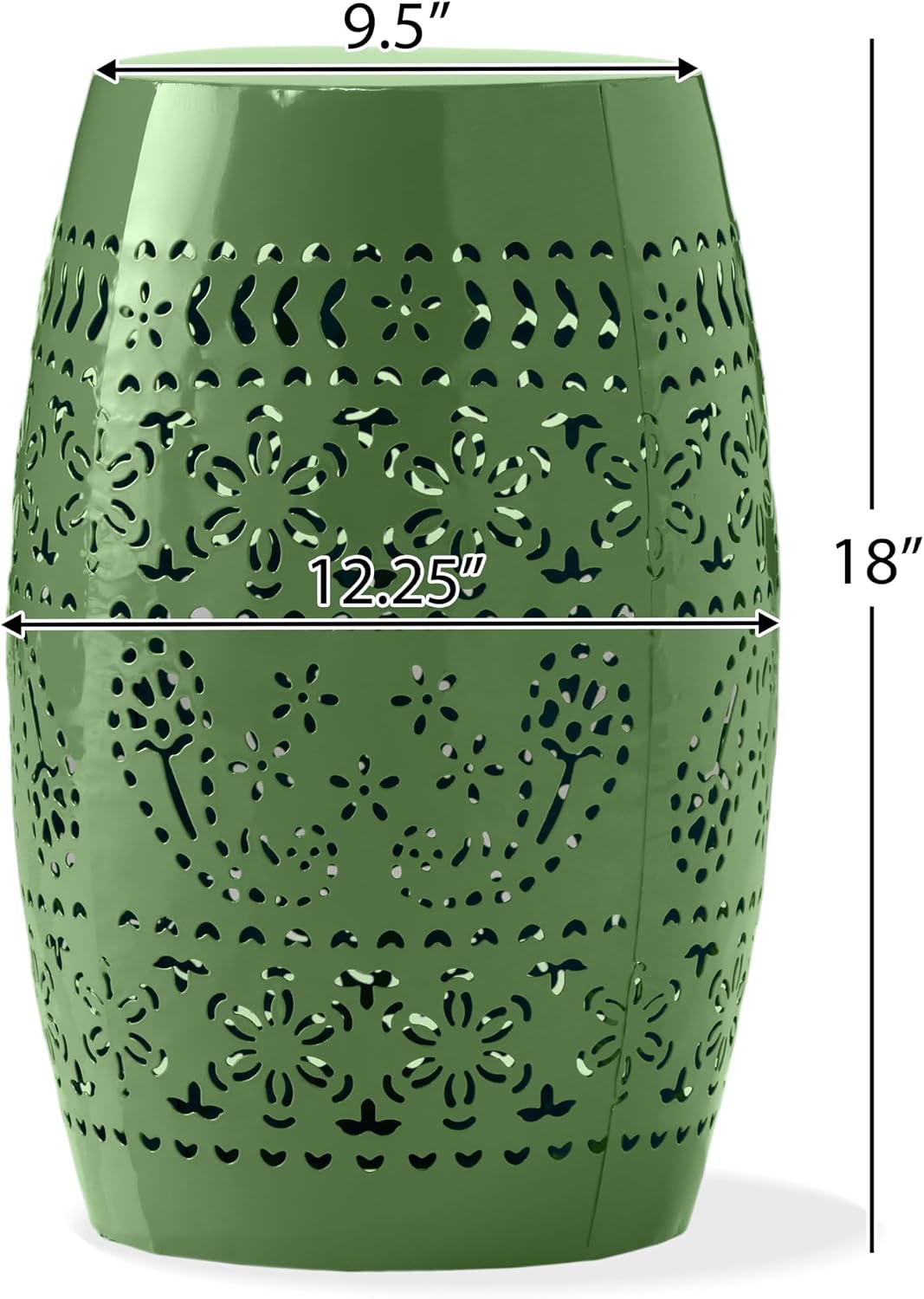 Christopher Knight Home Zoey Small Outdoor Side Table, Lace Cut Iron End Tabl...