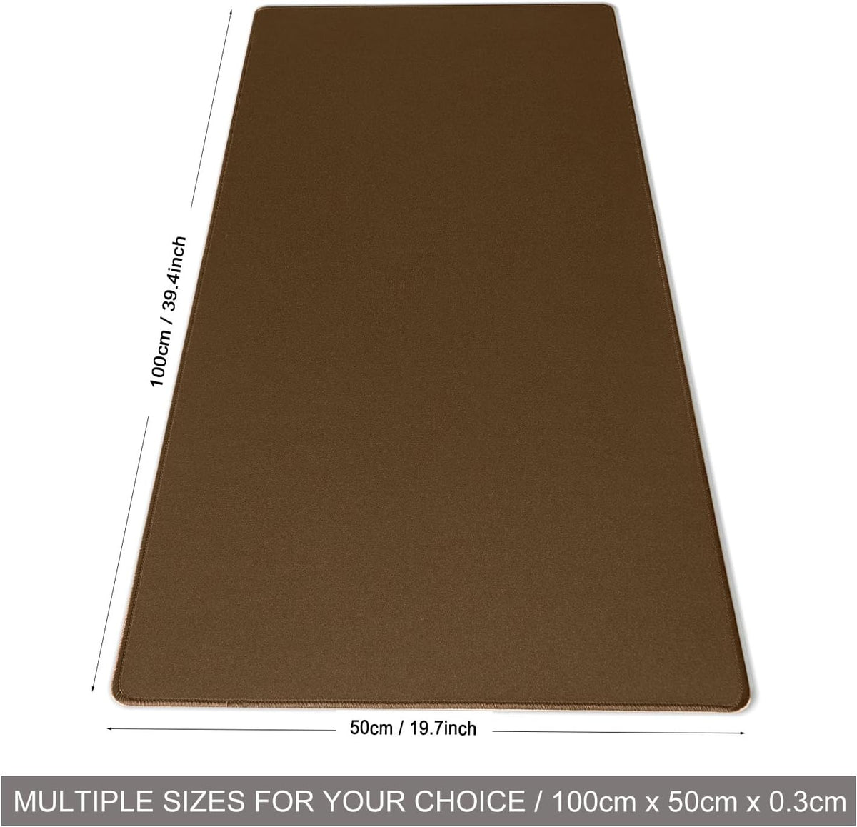 Mouse Pad Brown, Mouse and Keyboard Combo Pad XXXXL 39.4” x 19.7”