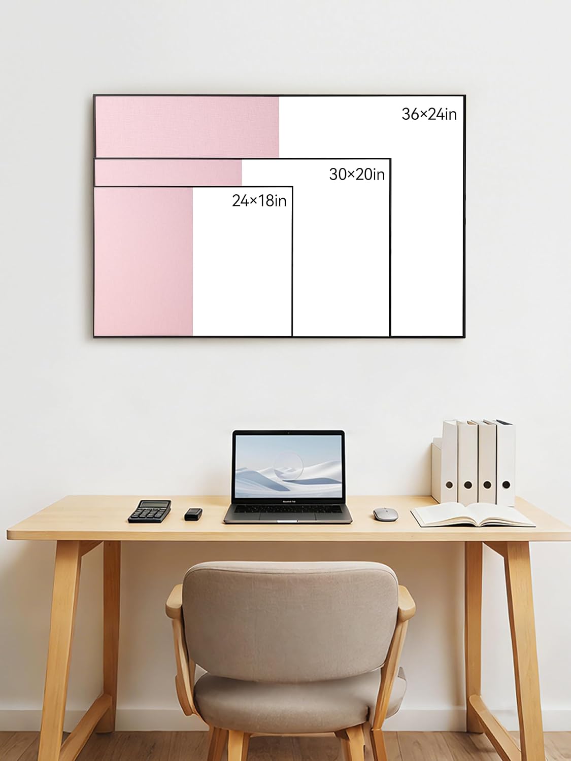 ARCOBIS Cork Board White Board Combo for Wall
