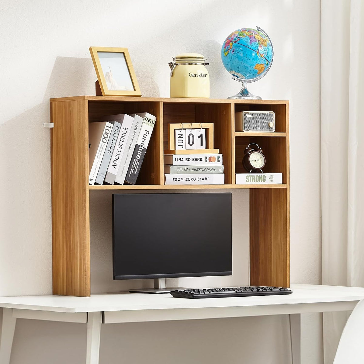 VEVOR Desktop Bookshelf, Storage Organizer with 5 Shelves for Computer Desk, ...