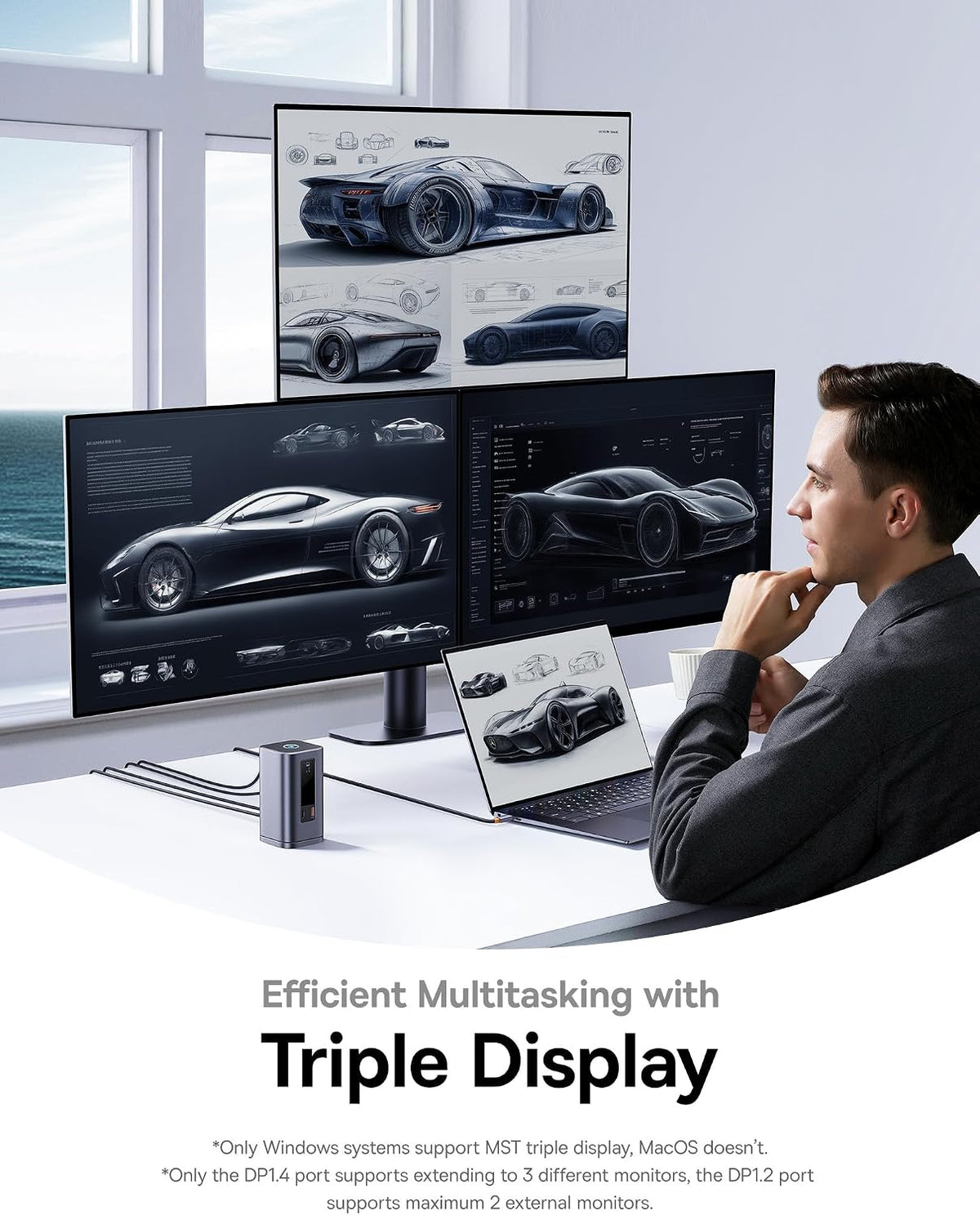Baseus Spacemate 11-in-1 Docking Station with Power Supply for 3 Monitors