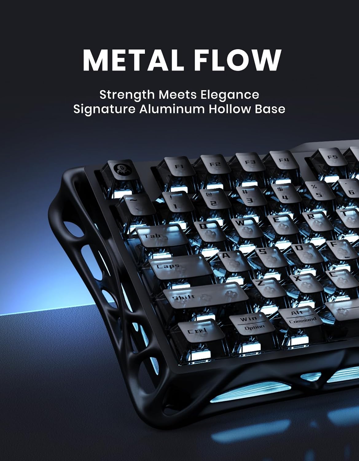 GravaStar Mercury K1 75% Wireless Mechanical Gaming Keyboard RGB Backlit