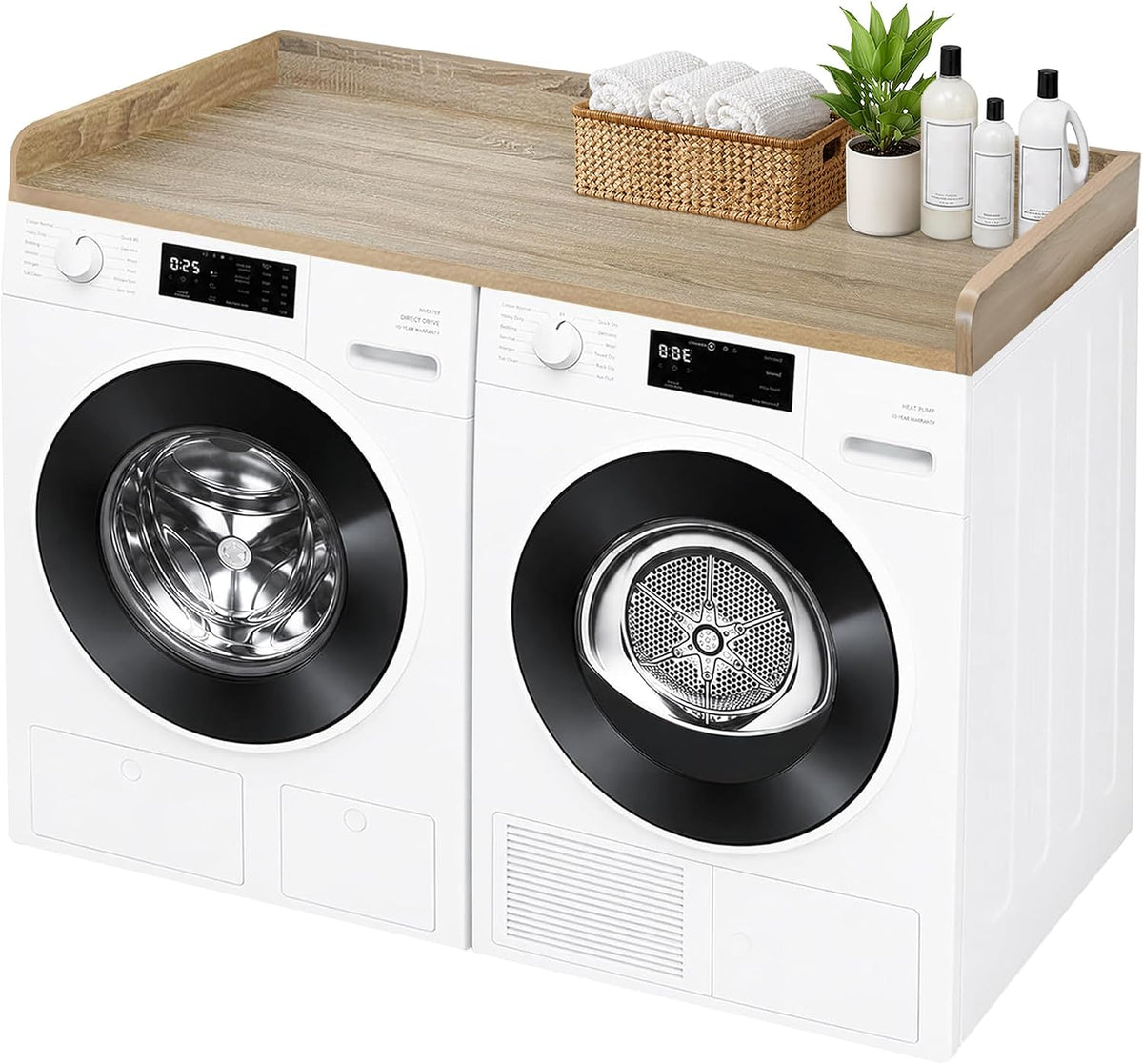 ROYXEN Washer Dryer Countertop, Laundry Countertop Solid Wood, Countertop for...