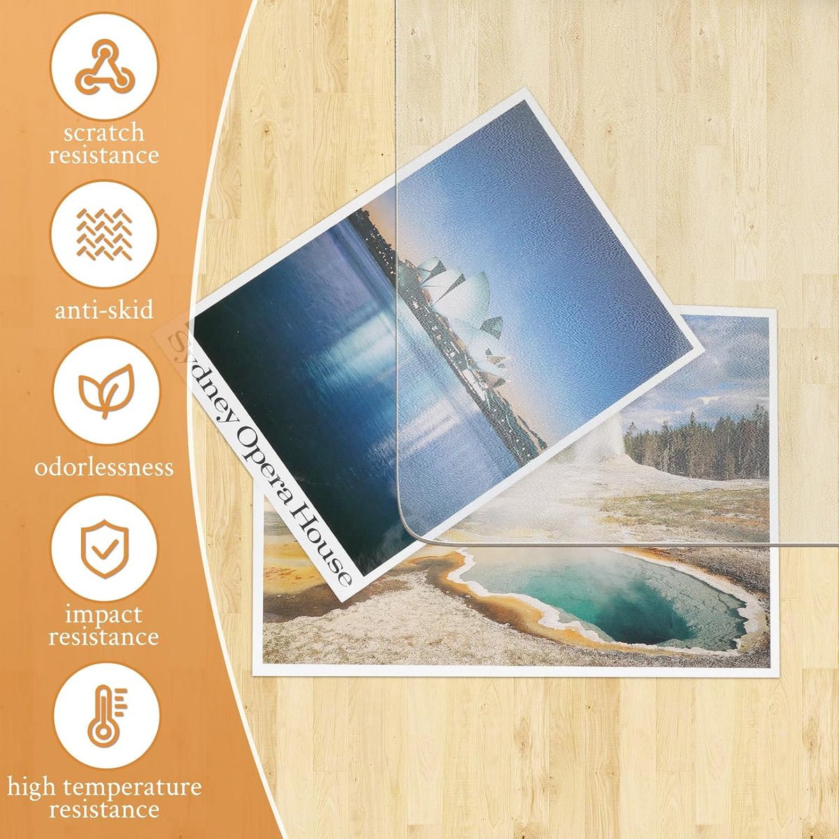 KMAT Office Chair Mat,Easy Glide Hard Wood Tile Floor Mats